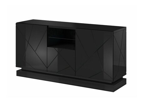 Buffet Charlotte 186 (Noir + Noir brillant)