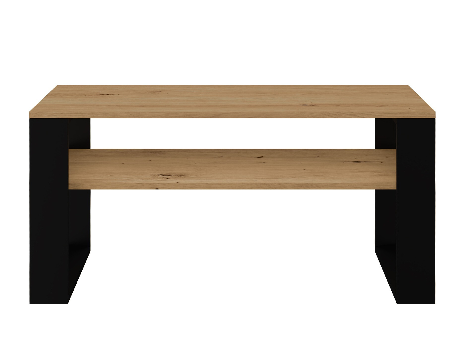 Table basse Mandeville 208 (Chêne Artisan + Noir)