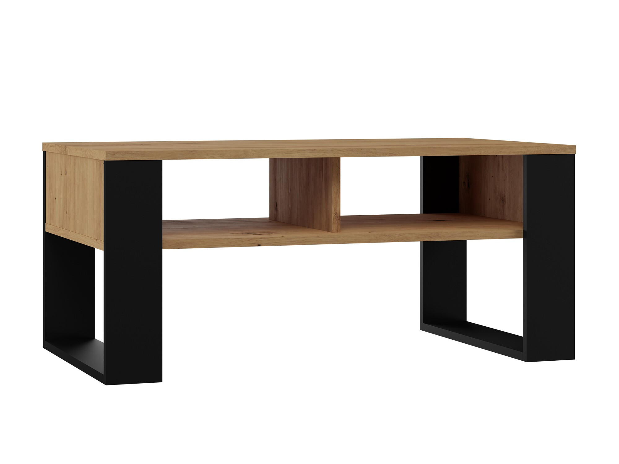 Table basse Mandeville 209 (Chêne Artisan + Noir)