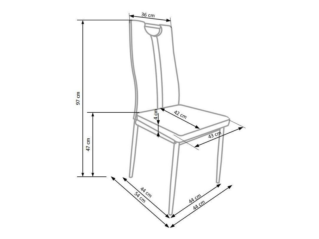 Chaise Houston 252 (Noir)