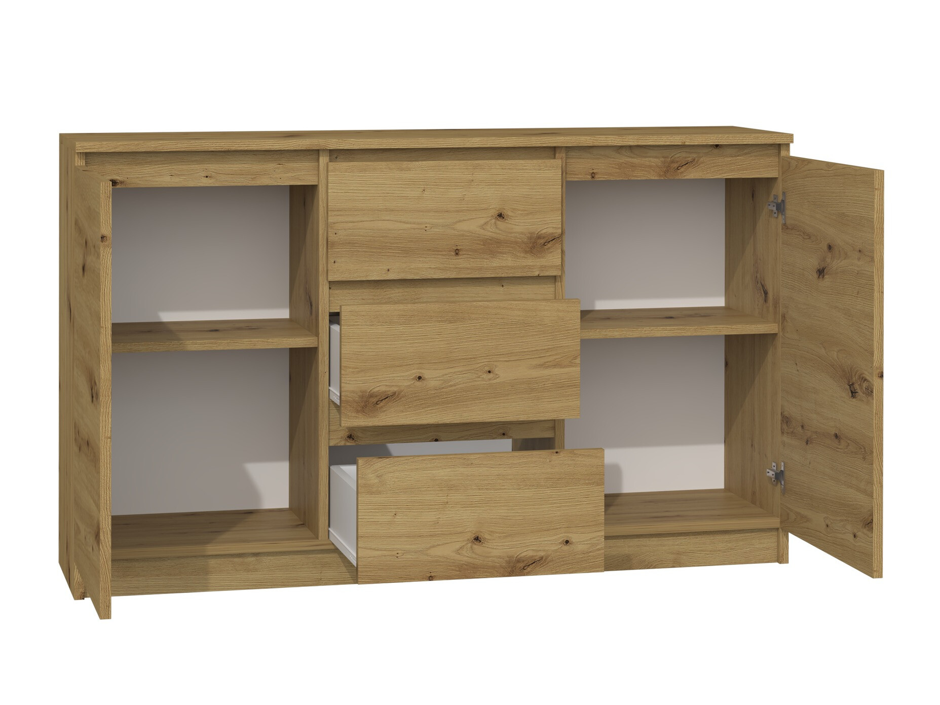 Commode Elbvelu 112 (Chêne Artisan)