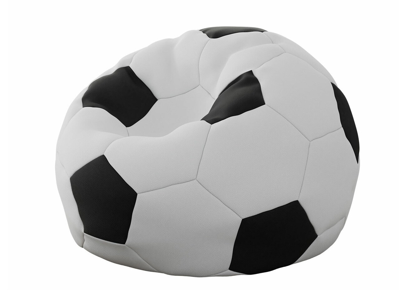 Pouf poire Comfivo Pectus (Blanc + Noir)