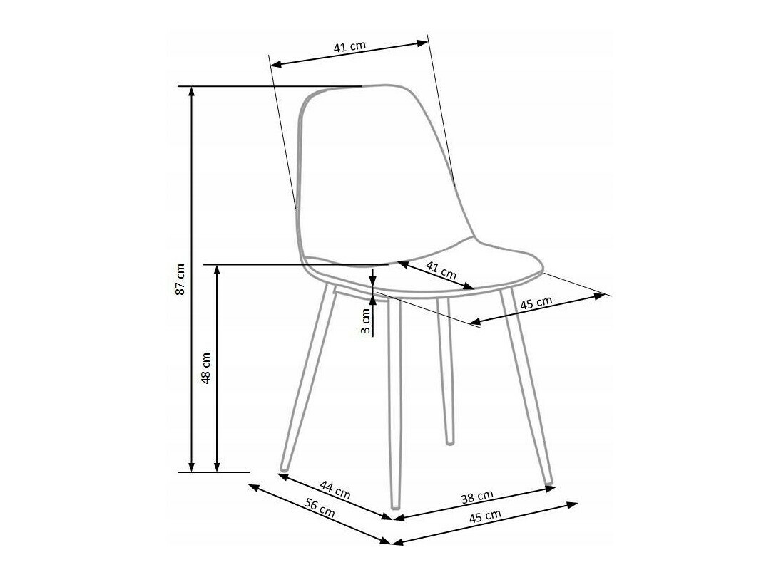 Chaise Houston 983 (Bleu foncé)