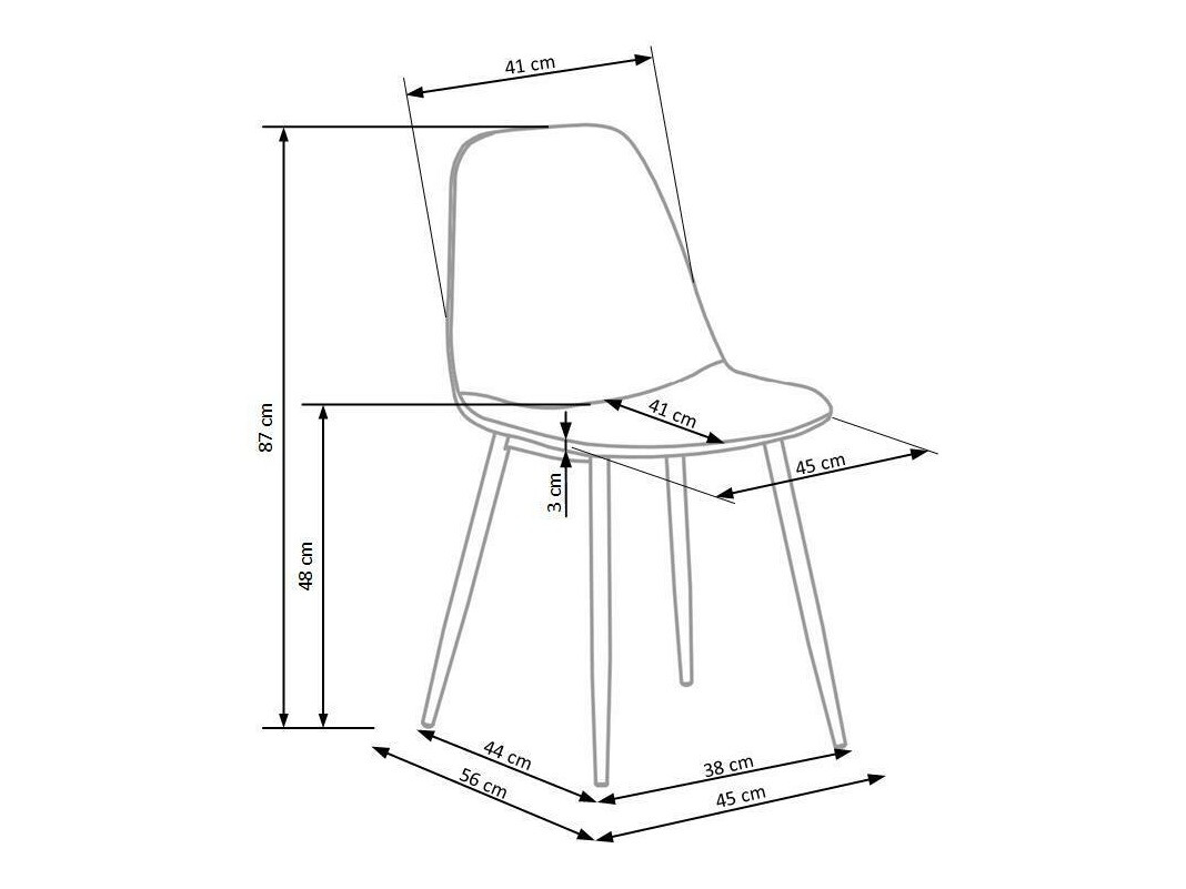 Chaise Houston 983 (Noir)
