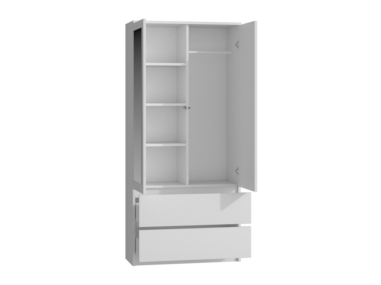Armoire Elbvelu 116 (Blanc)