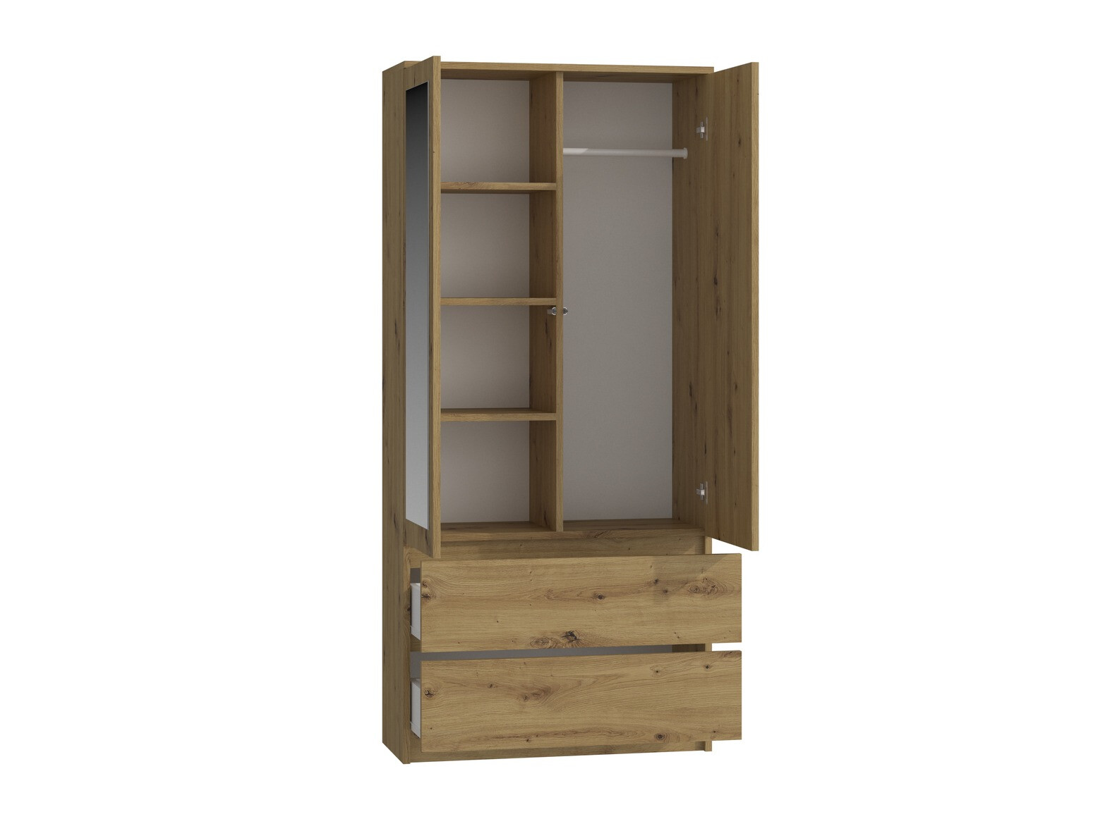 Armoire Elbvelu 116 (Chêne Artisan)
