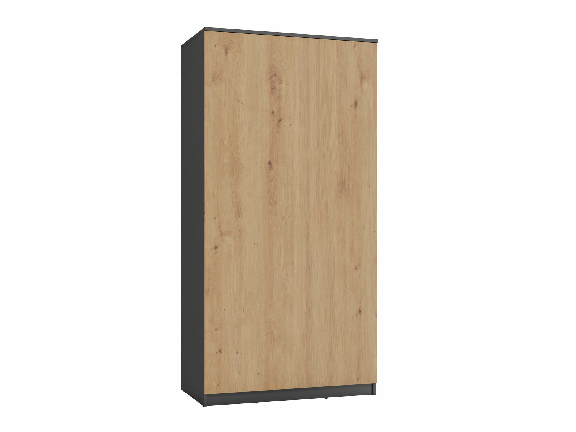 Armoire Elbvelu 117 (Anthracite + Chêne Artisan)