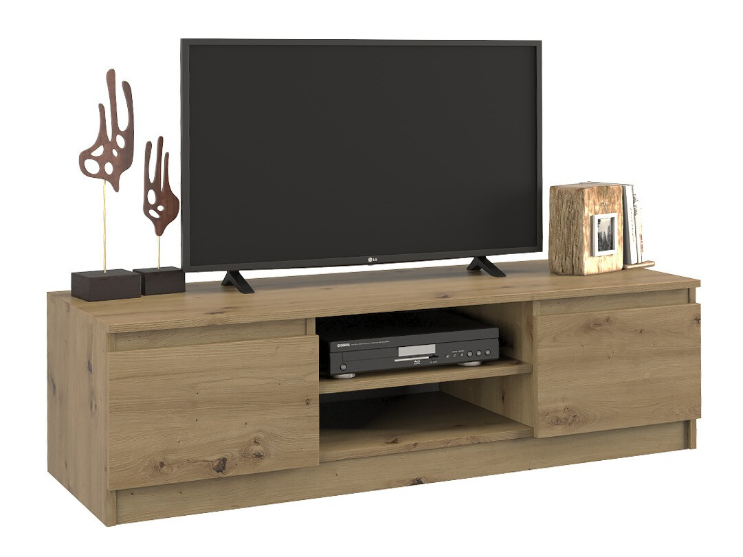 Meuble TV Elbvelu 123 (Chêne Artisan)