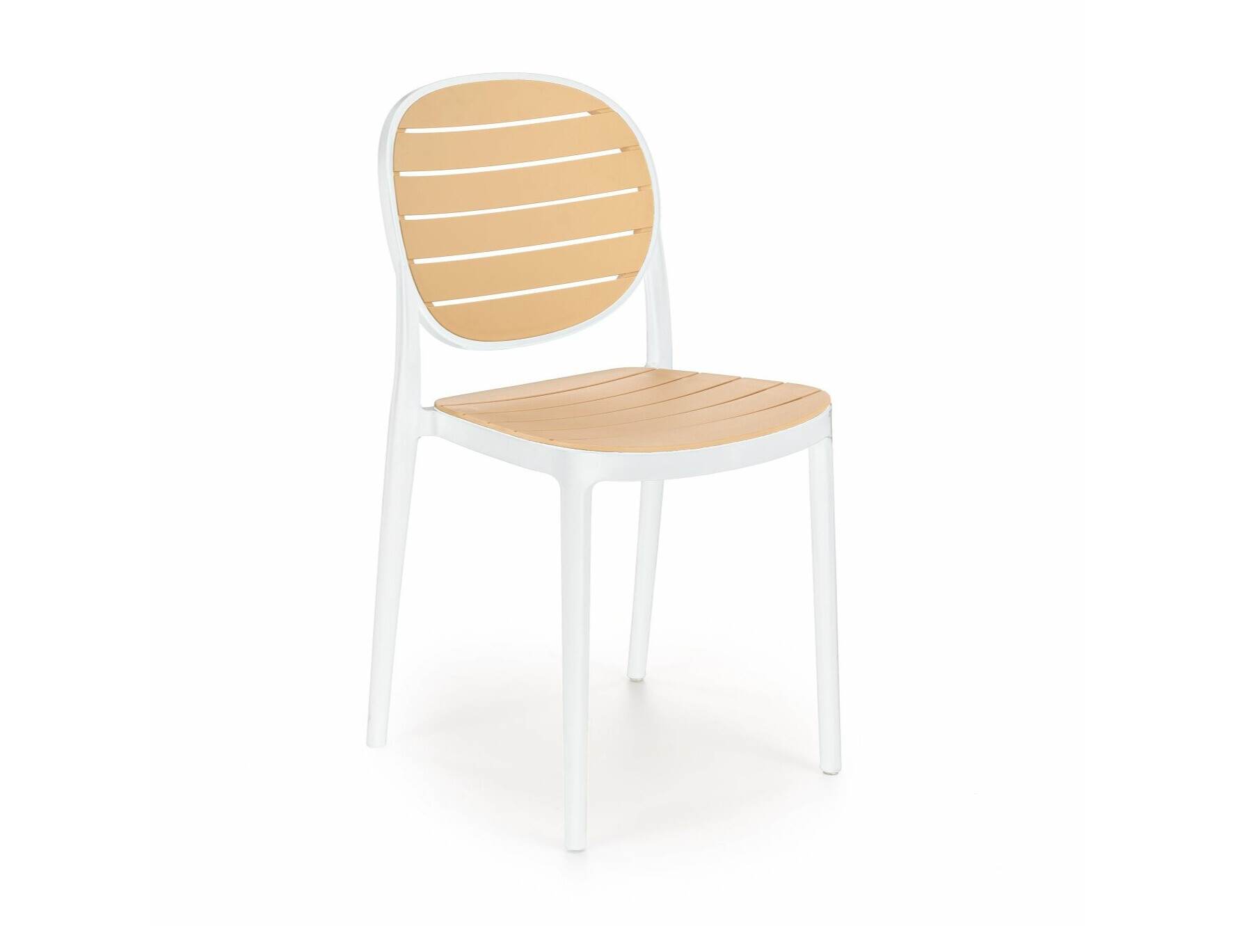 Chaise Houston 1670 (Brun clair + Blanc)