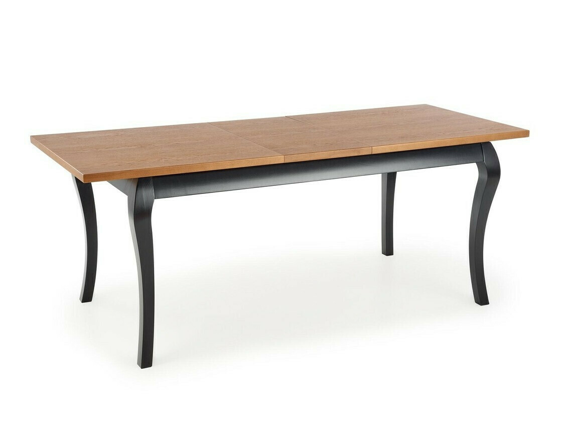 Table Houston 1202 (Chêne foncé + Noir)
