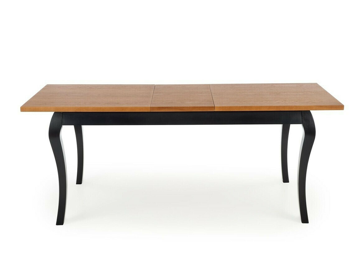Table Houston 1202 (Chêne foncé + Noir)