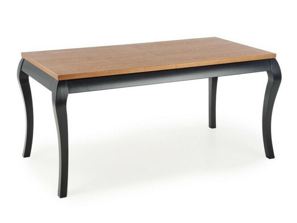 Table Houston 1202 (Chêne foncé + Noir)