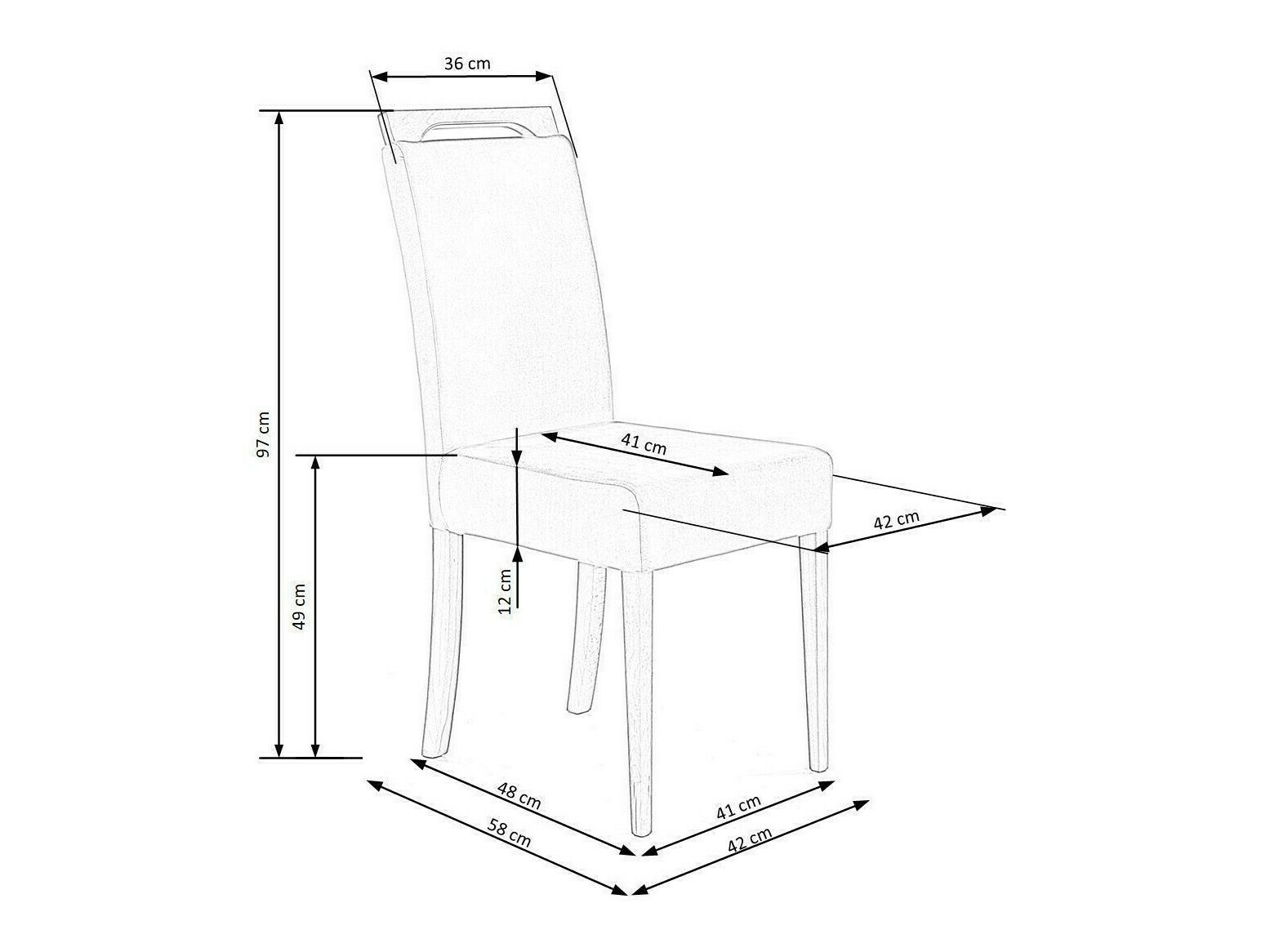 Chaise Houston 1055 (Monolith 37)