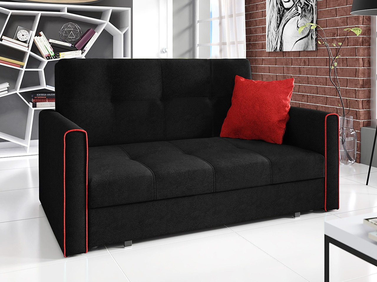 Canapé convertible Nuvora III (Alova 04 + Alova 46)