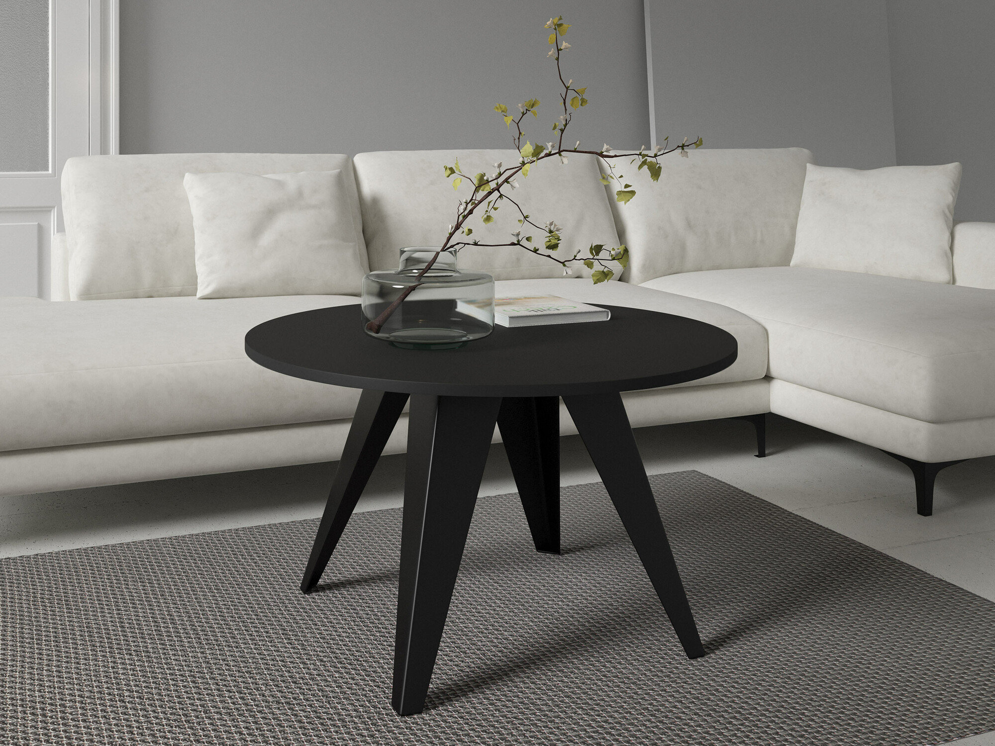 Table basse Oswego 116 (Noir)