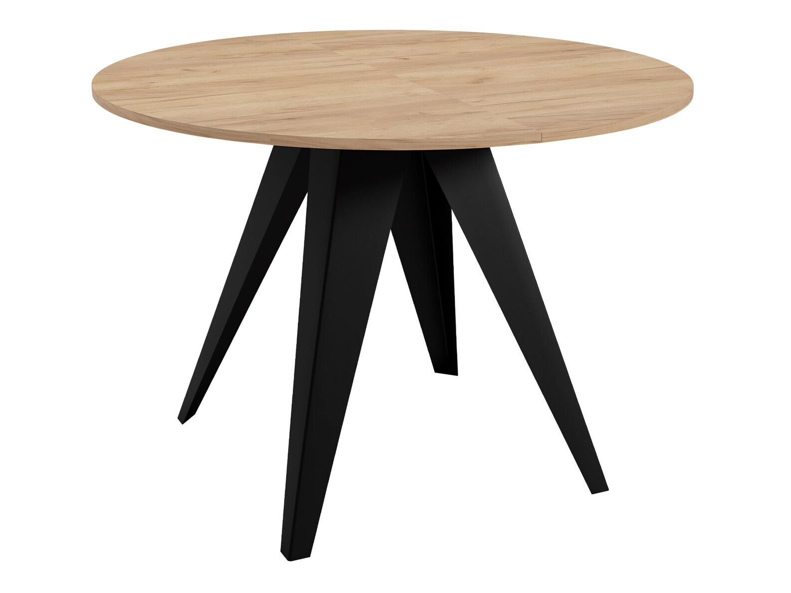 Table Oswego 114 (Noir + Chêne Craft doré)