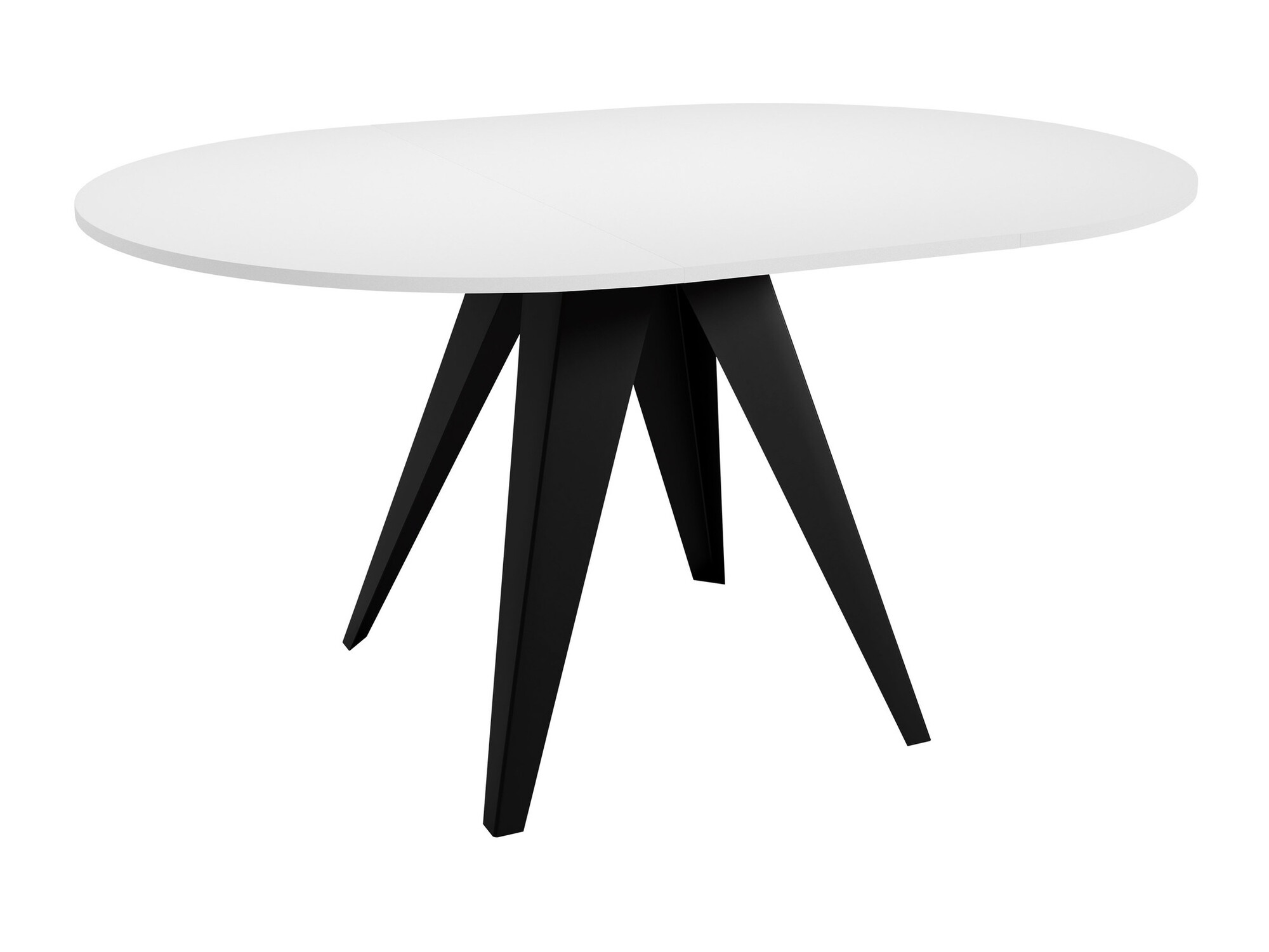 Table Oswego 114 (Noir + Chêne Craft doré)