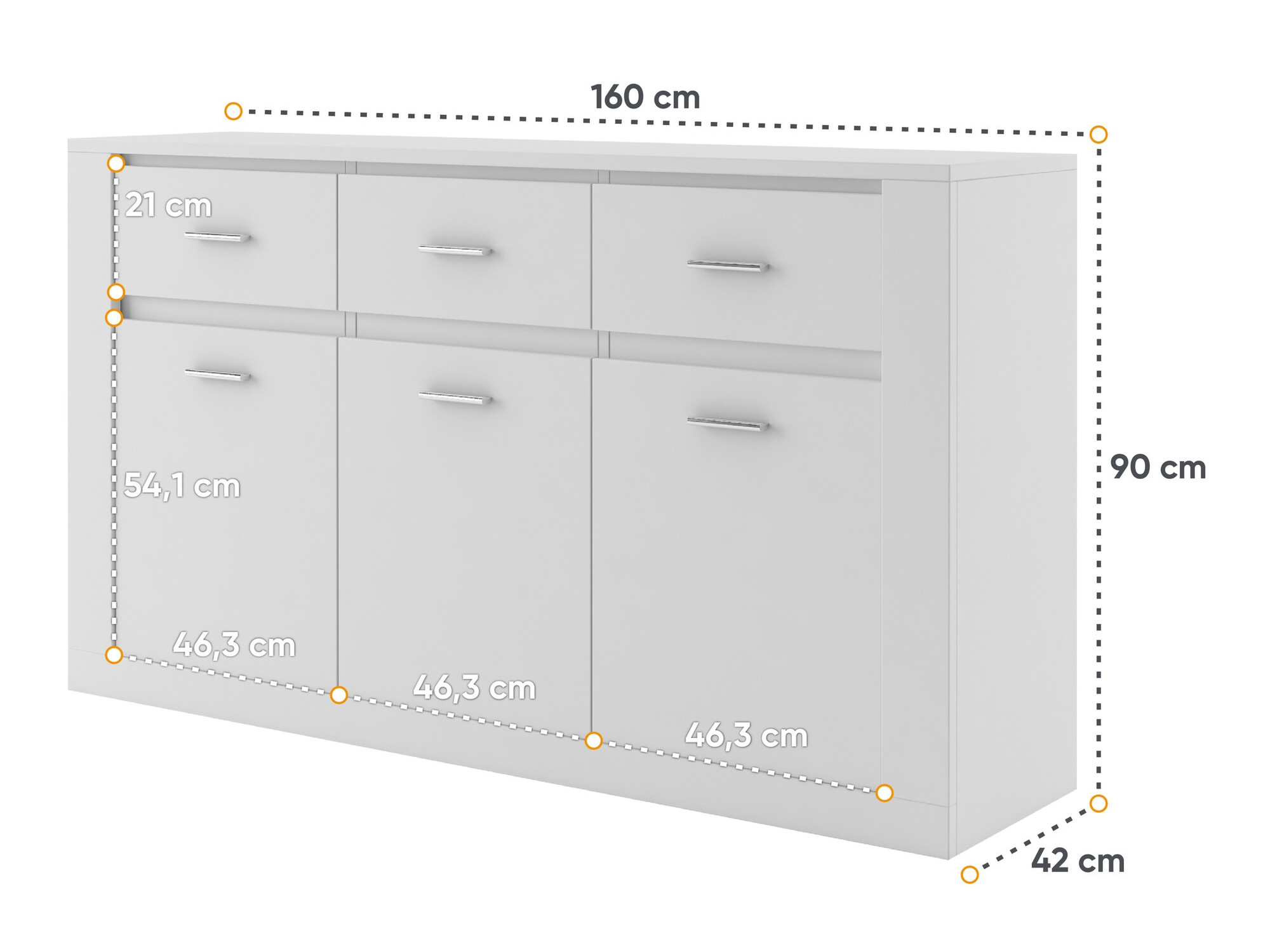 Commode Fresno 107 (Blanc)