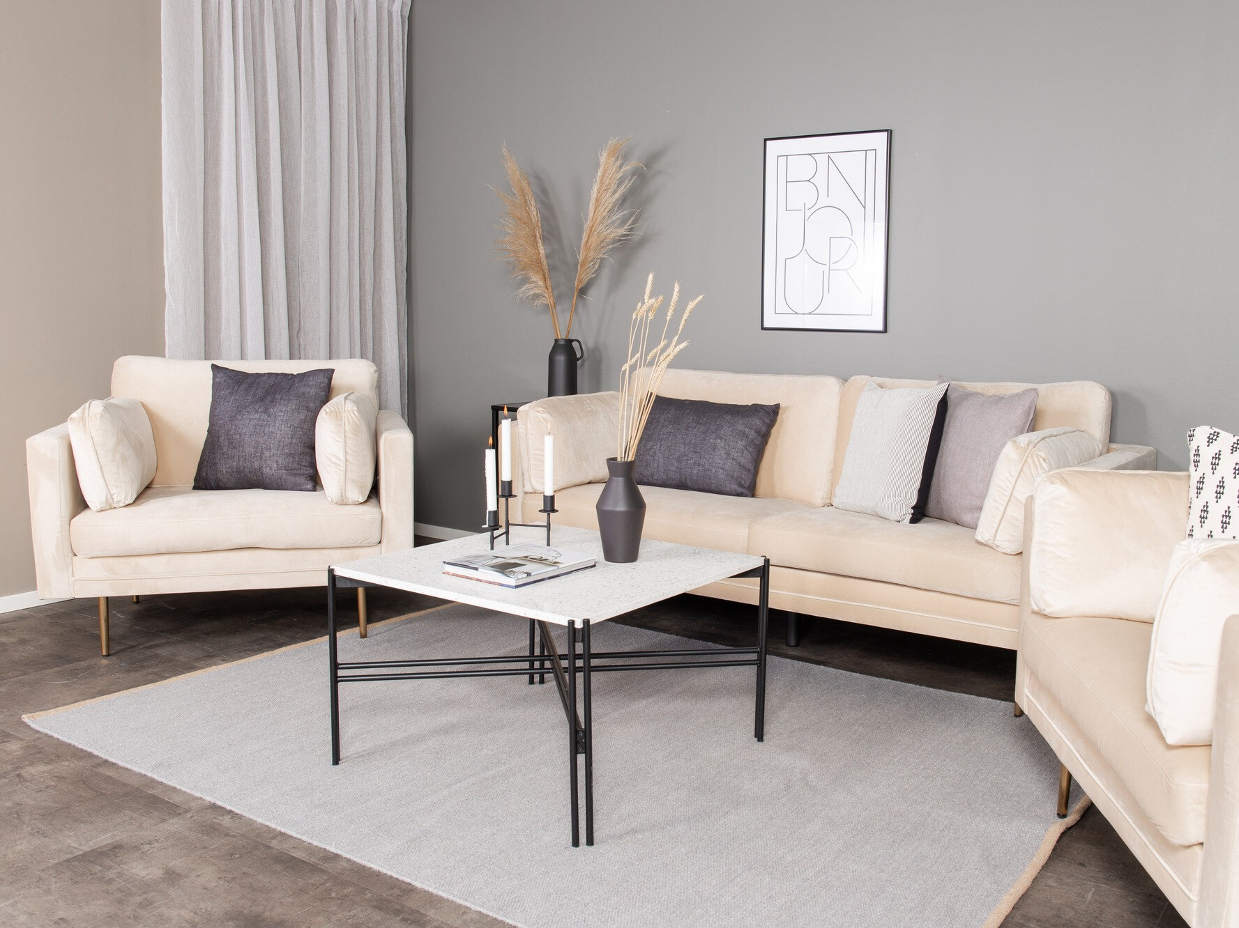 Fauteuil Dallas 100 (Brun clair + Marron)