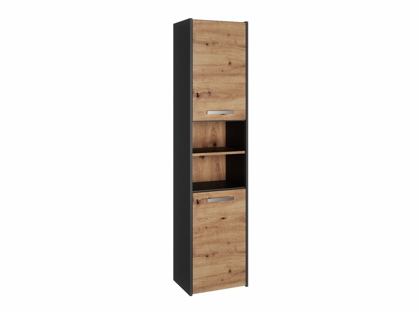 Armoire de bain à poser Mandeville 250 (Anthracite + Chêne Artisan)