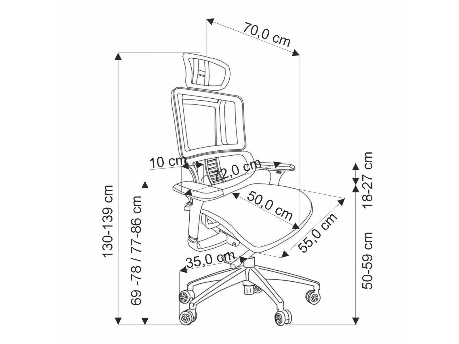Chaise de bureau Houston 1656