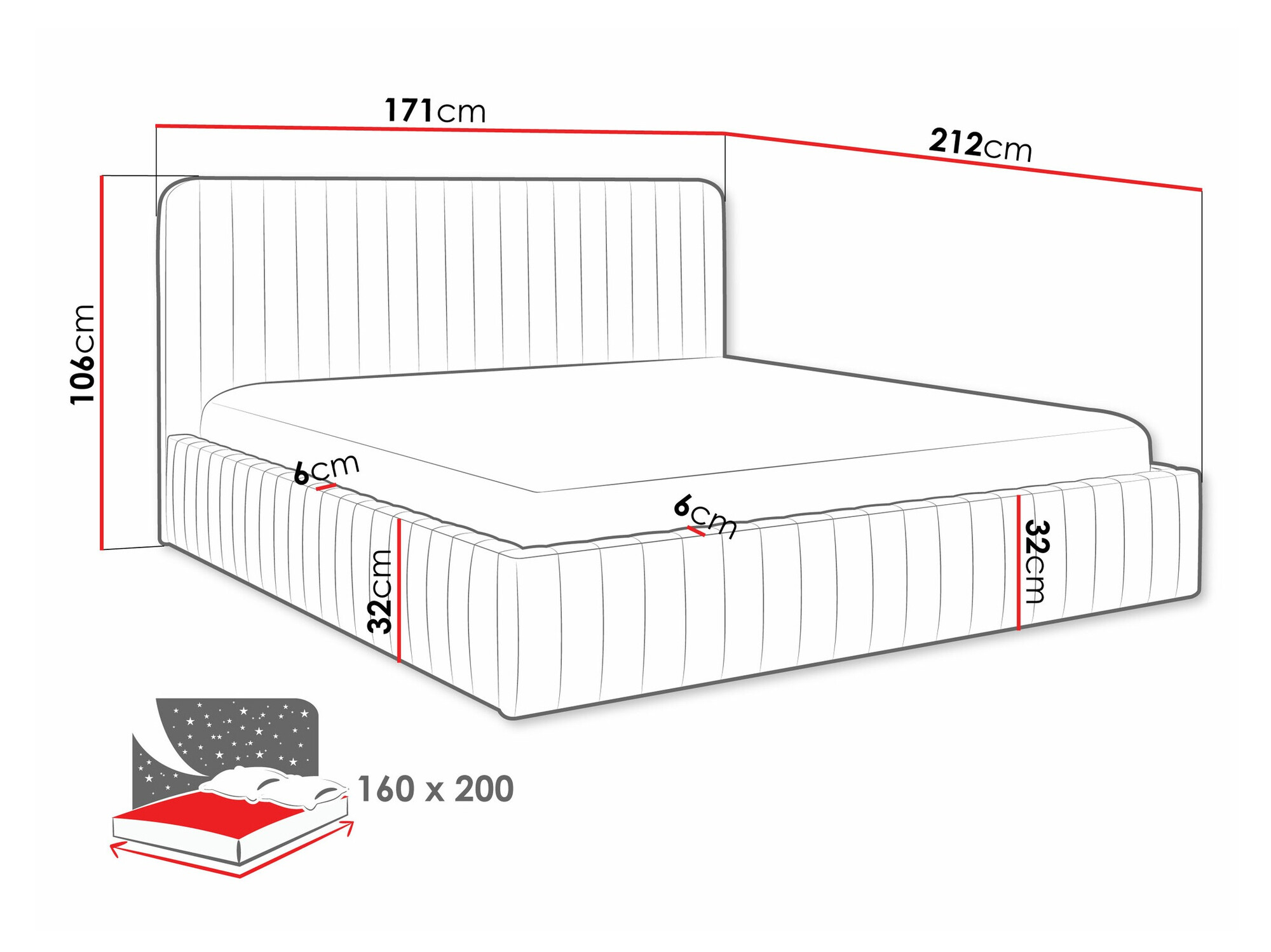 Lit TrendyNest Caprion (Velluto 29)