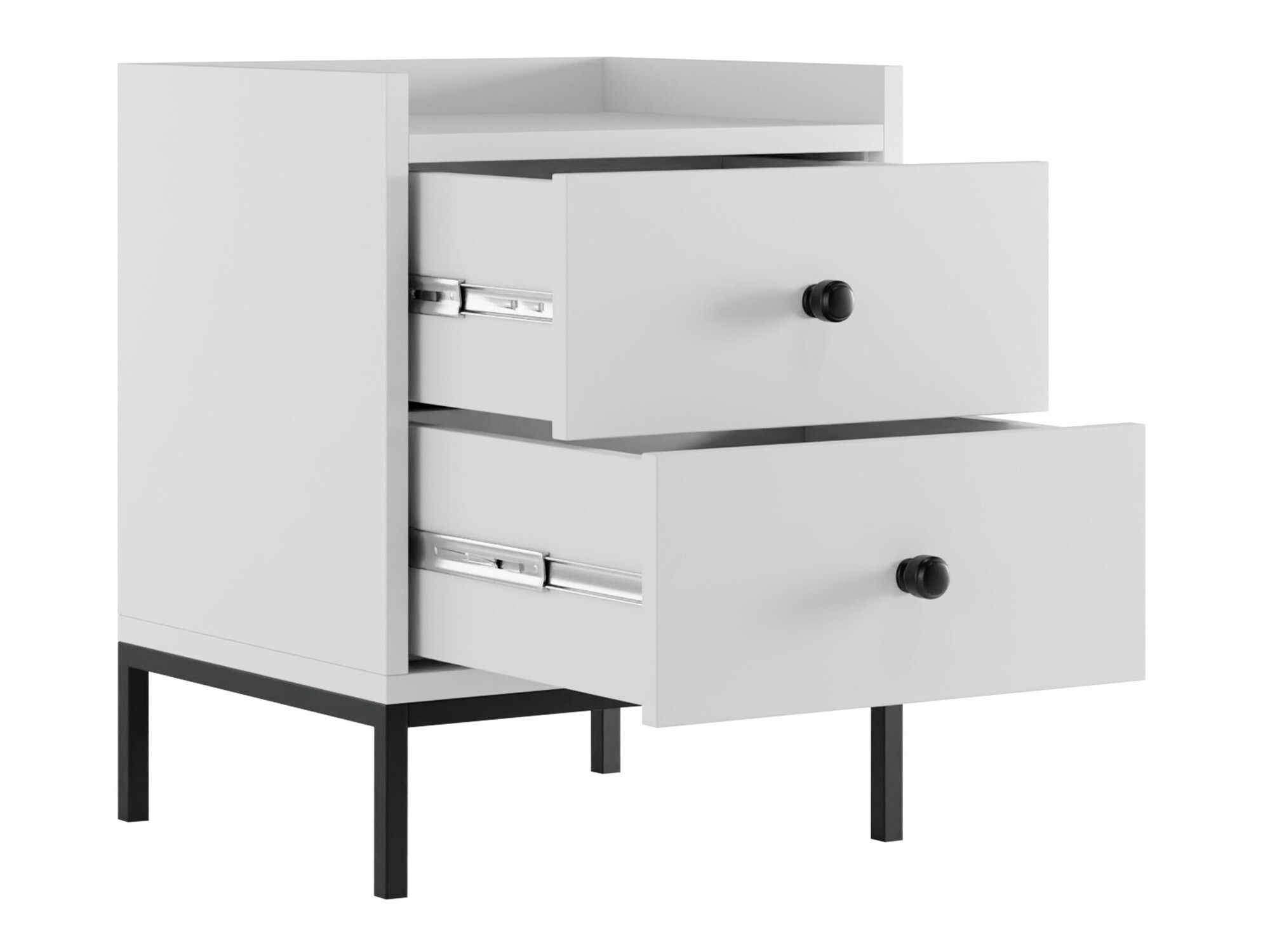 Table de chevet Comfivo Etmore 103 (Blanc)