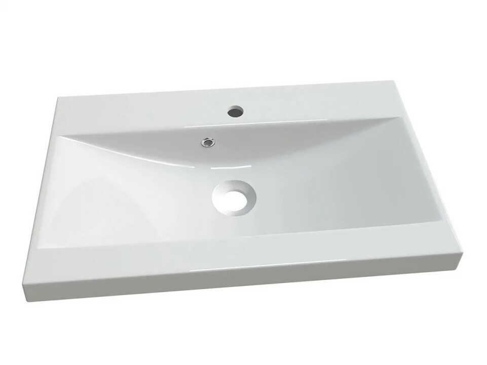 Ensemble de salle de bain Scientia III (Gris brillant + Blanc)