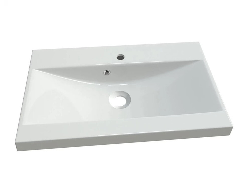 Ensemble de salle de bain Scientia III (Gris brillant + Blanc)