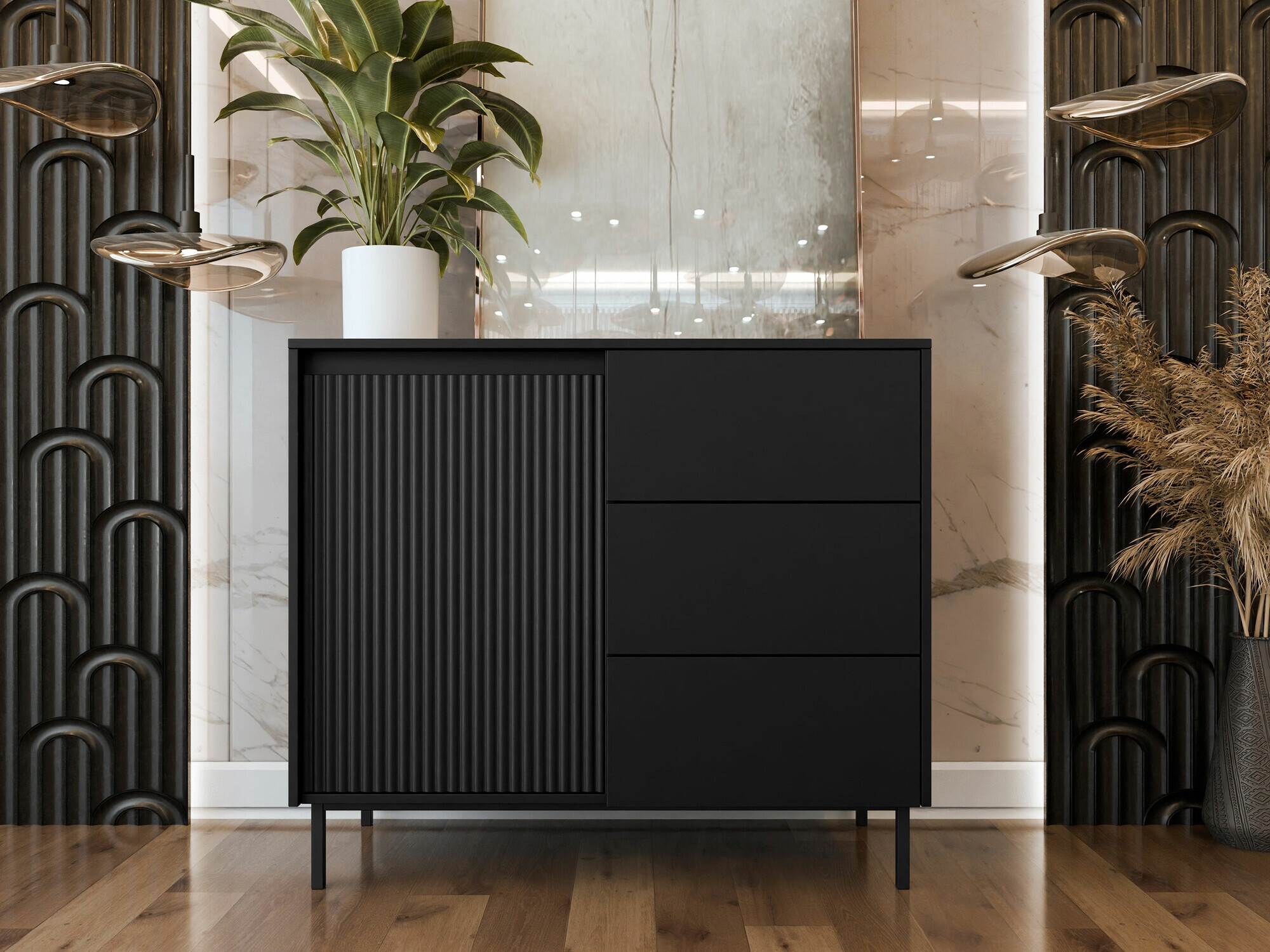 Commode Comfivo Delruva 100 (Noir)