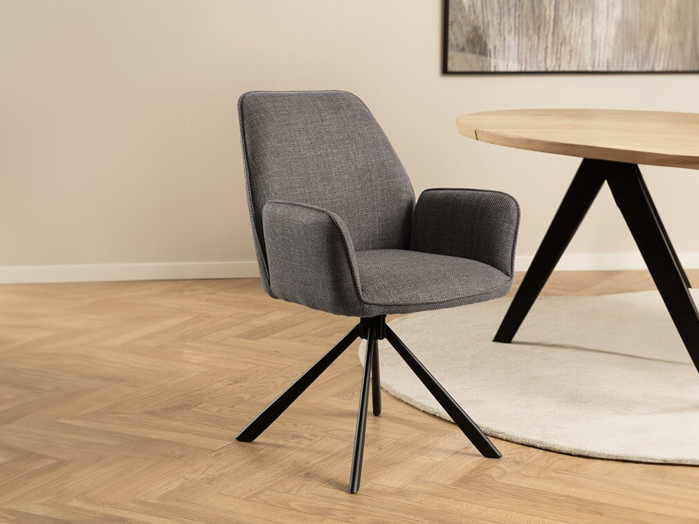 Chaise Norsica 777 (Gris clair + Noir)
