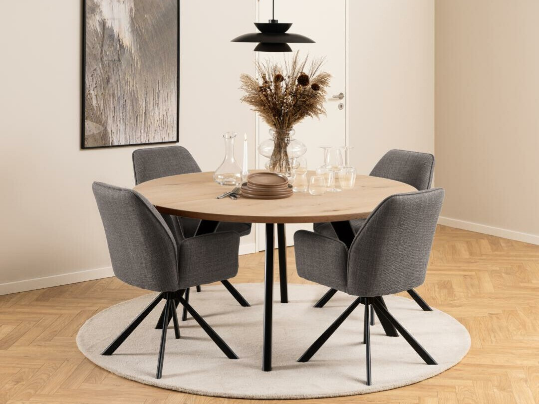 Chaise Norsica 777 (Gris clair + Noir)