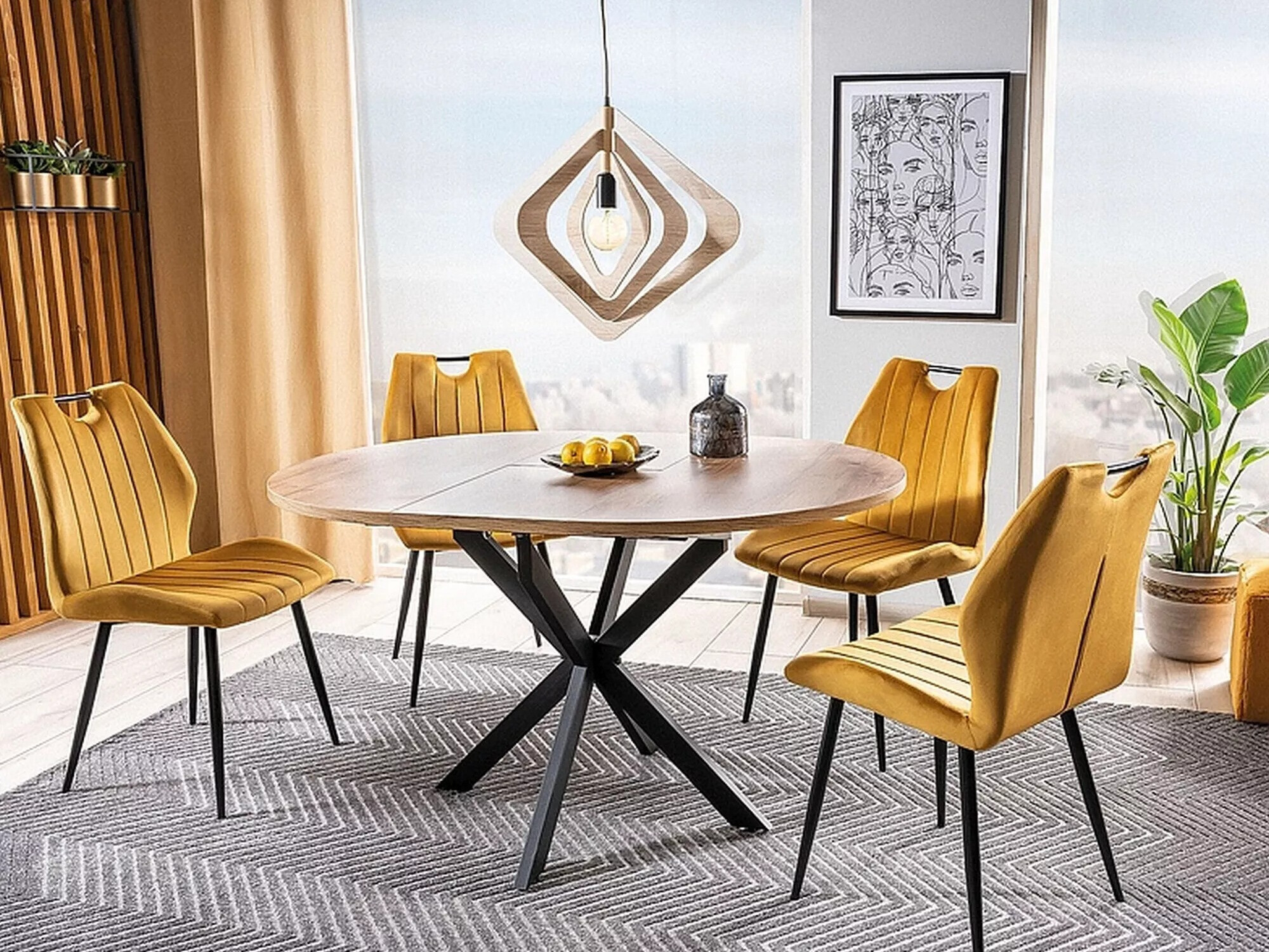 Table Detroit 115 (Chêne Artisan)