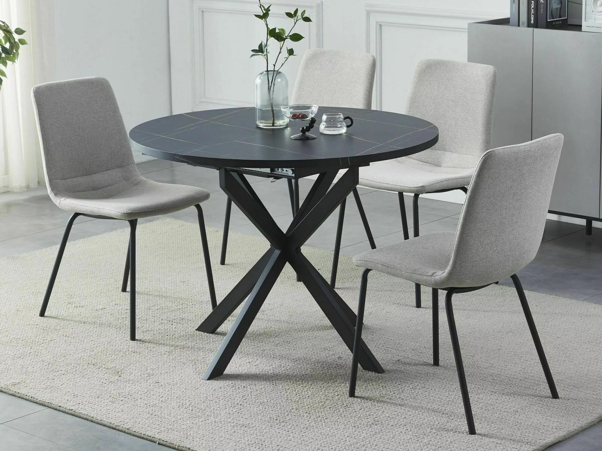 Table Detroit 115 (Marbre noir)