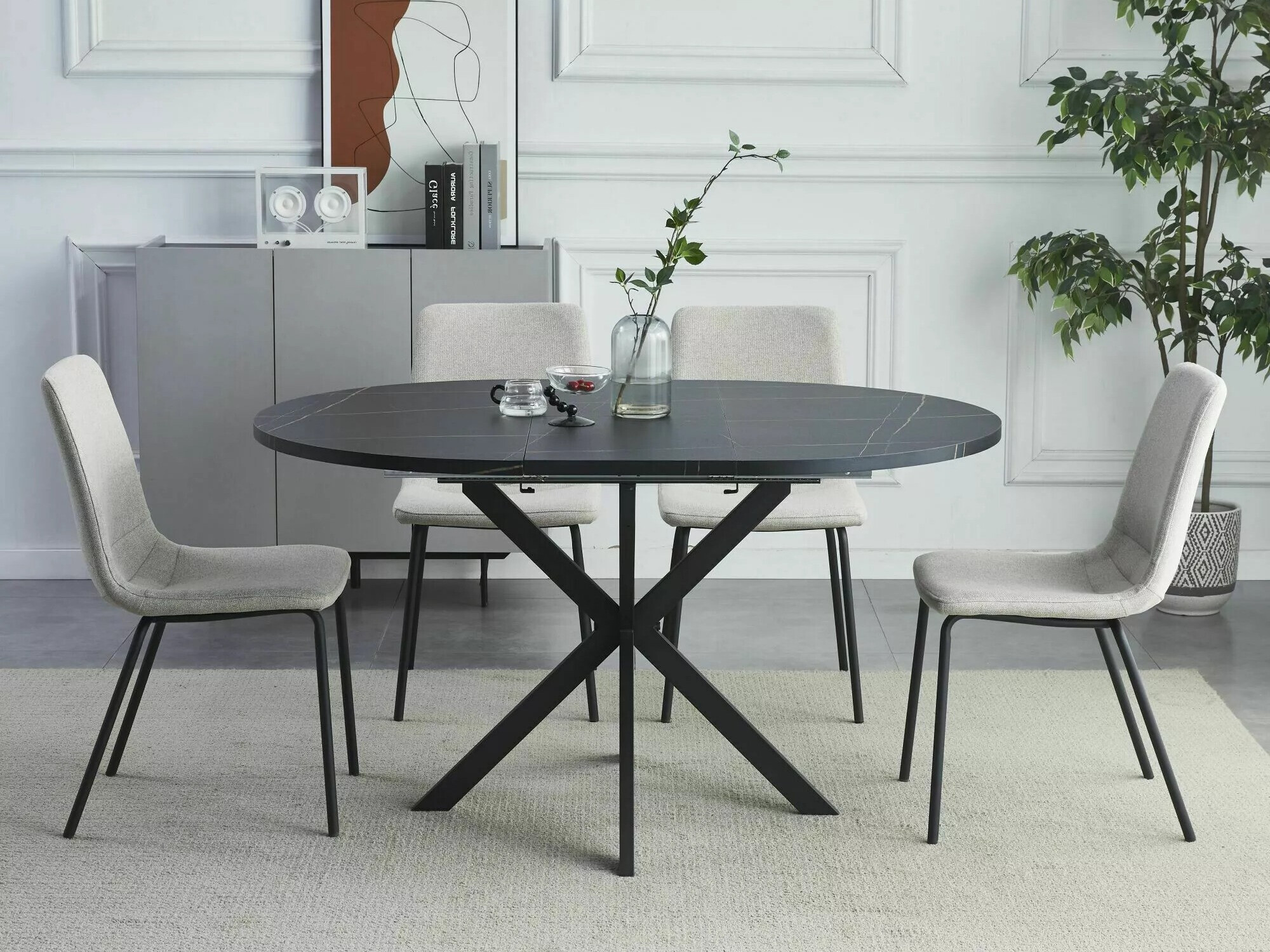 Table Detroit 115 (Marbre noir)