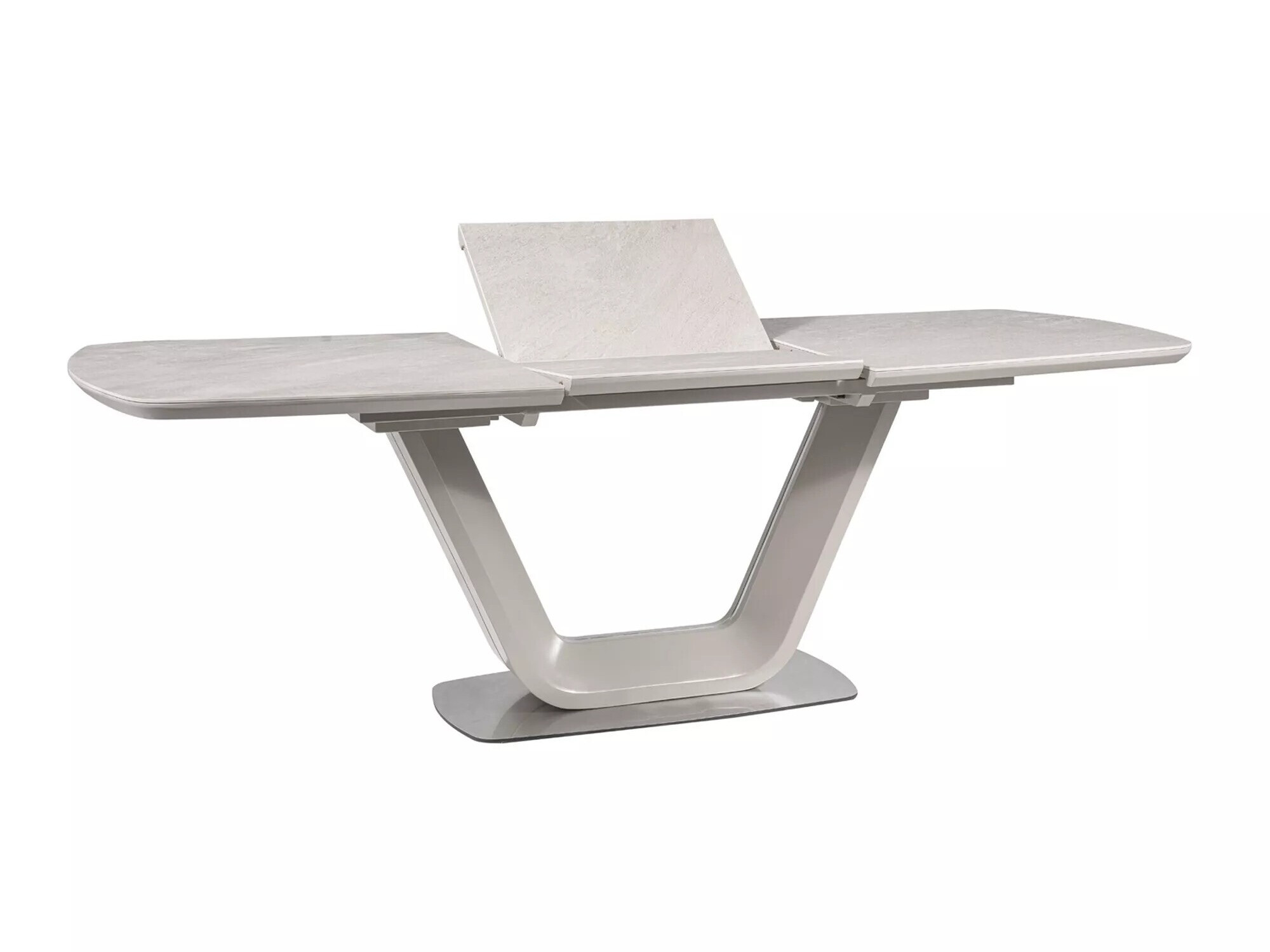 Table Detroit 116 (Marbre gris + Gris)