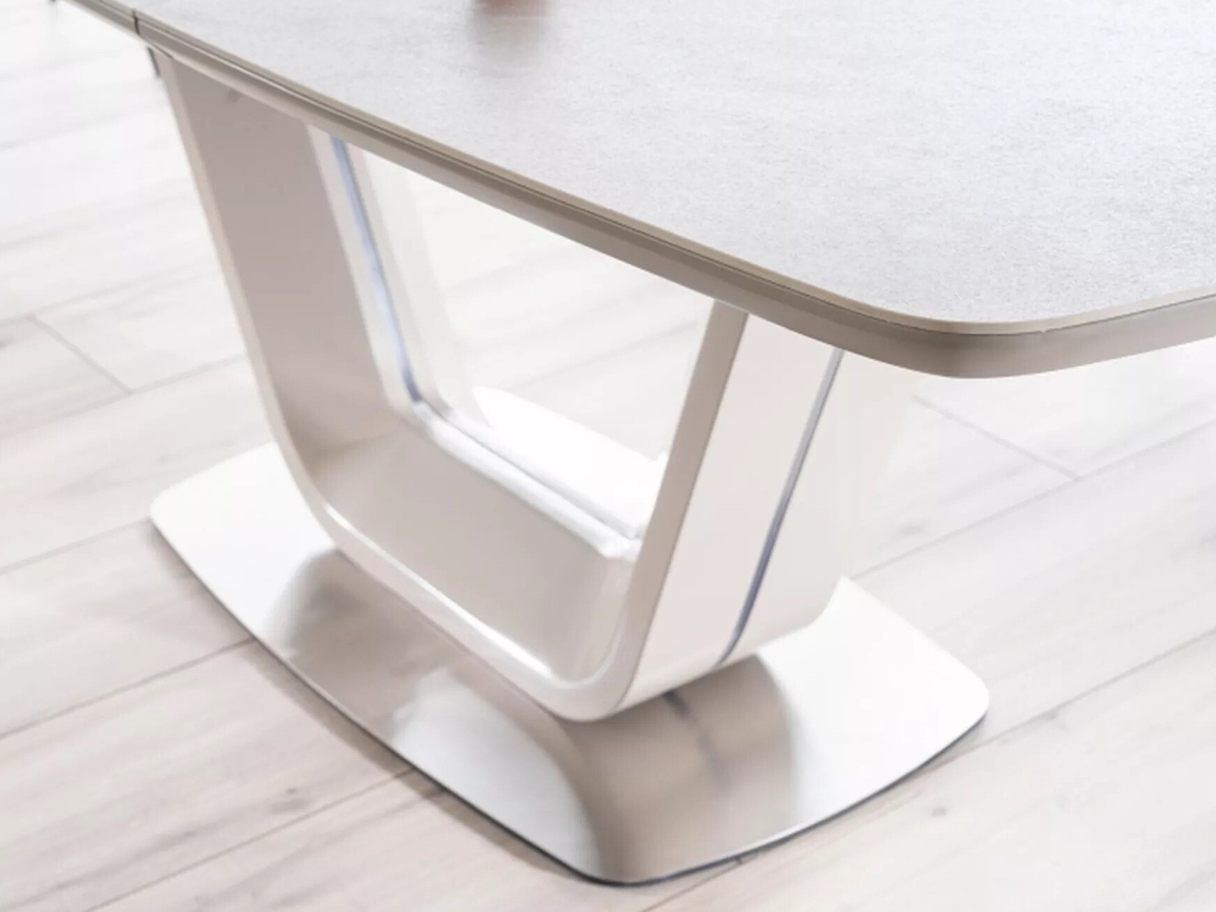 Table Detroit 116 (Marbre gris + Gris)