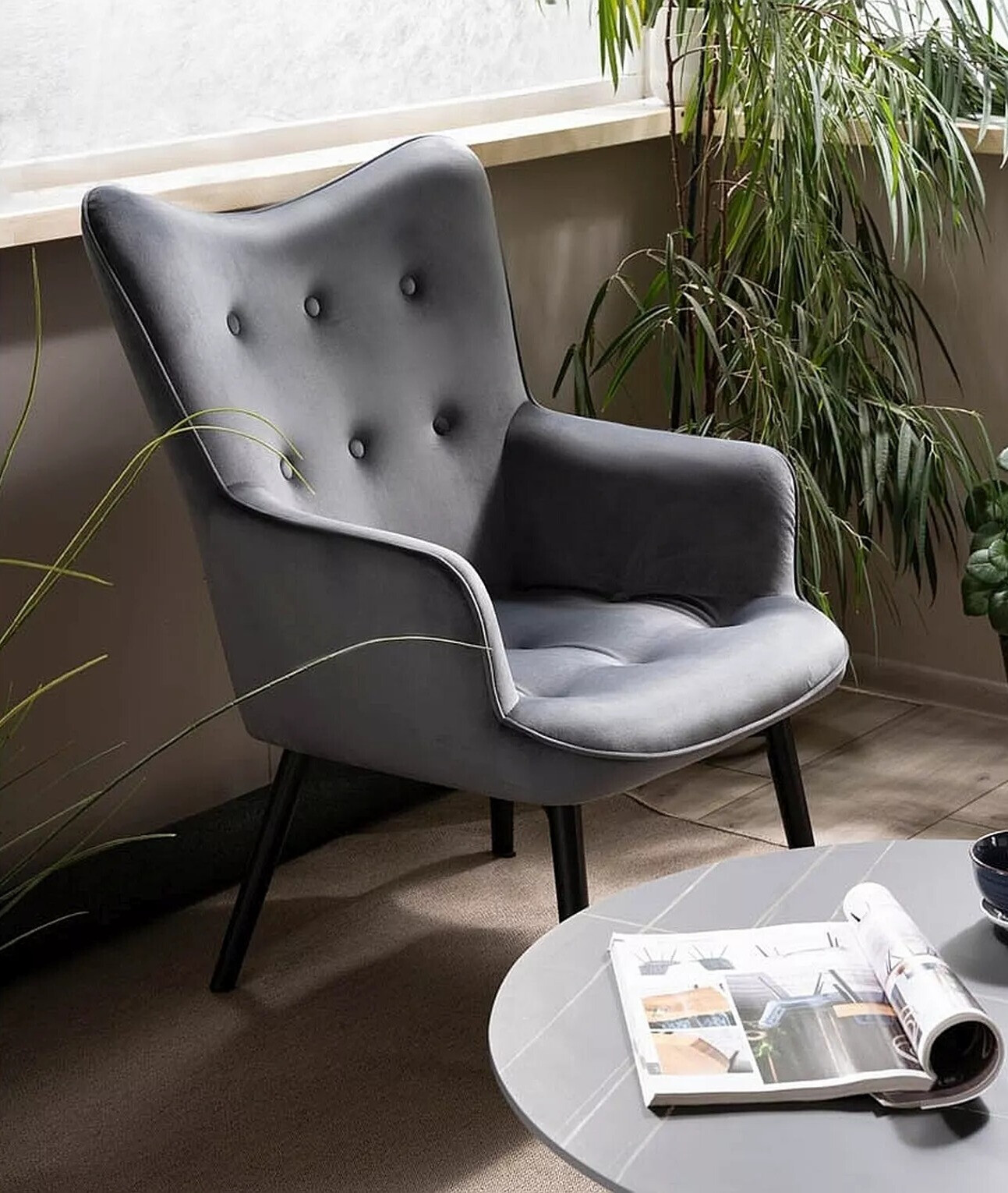 Fauteuil Detroit 129 (Gris)