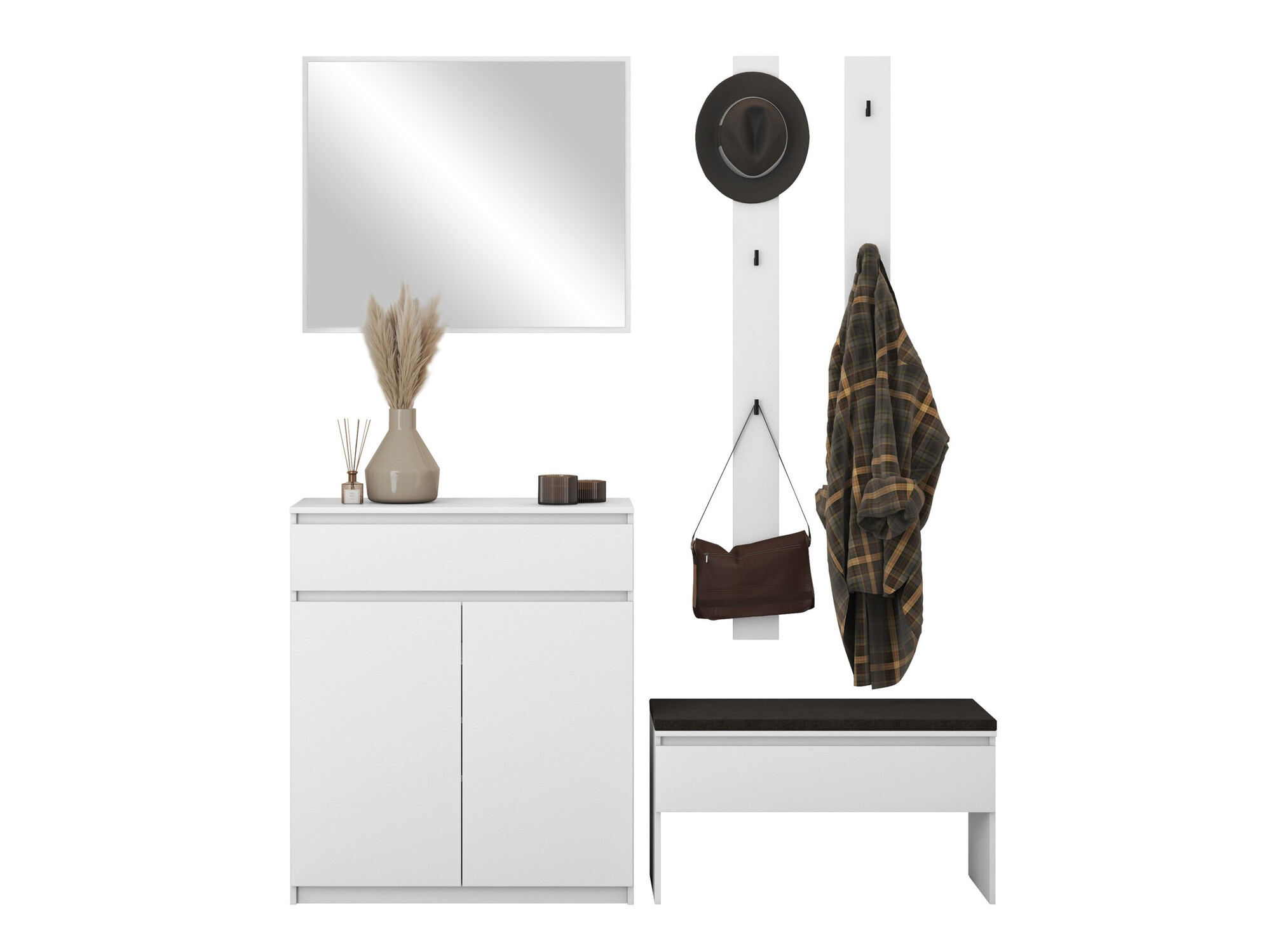 Meuble d'entrée Avisor (Blanc)