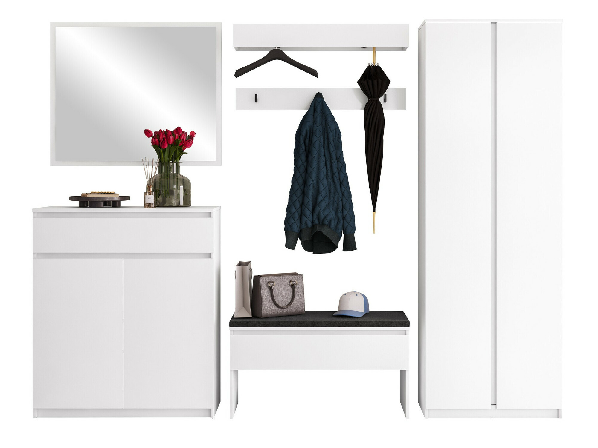 Meuble d'entrée Avisor I (Blanc)