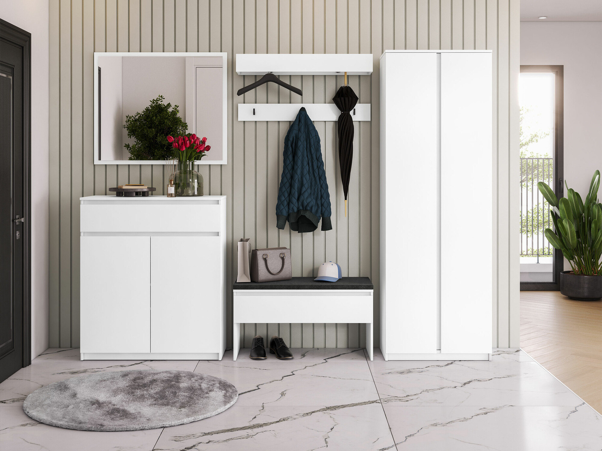 Miroir Avisor (Blanc)
