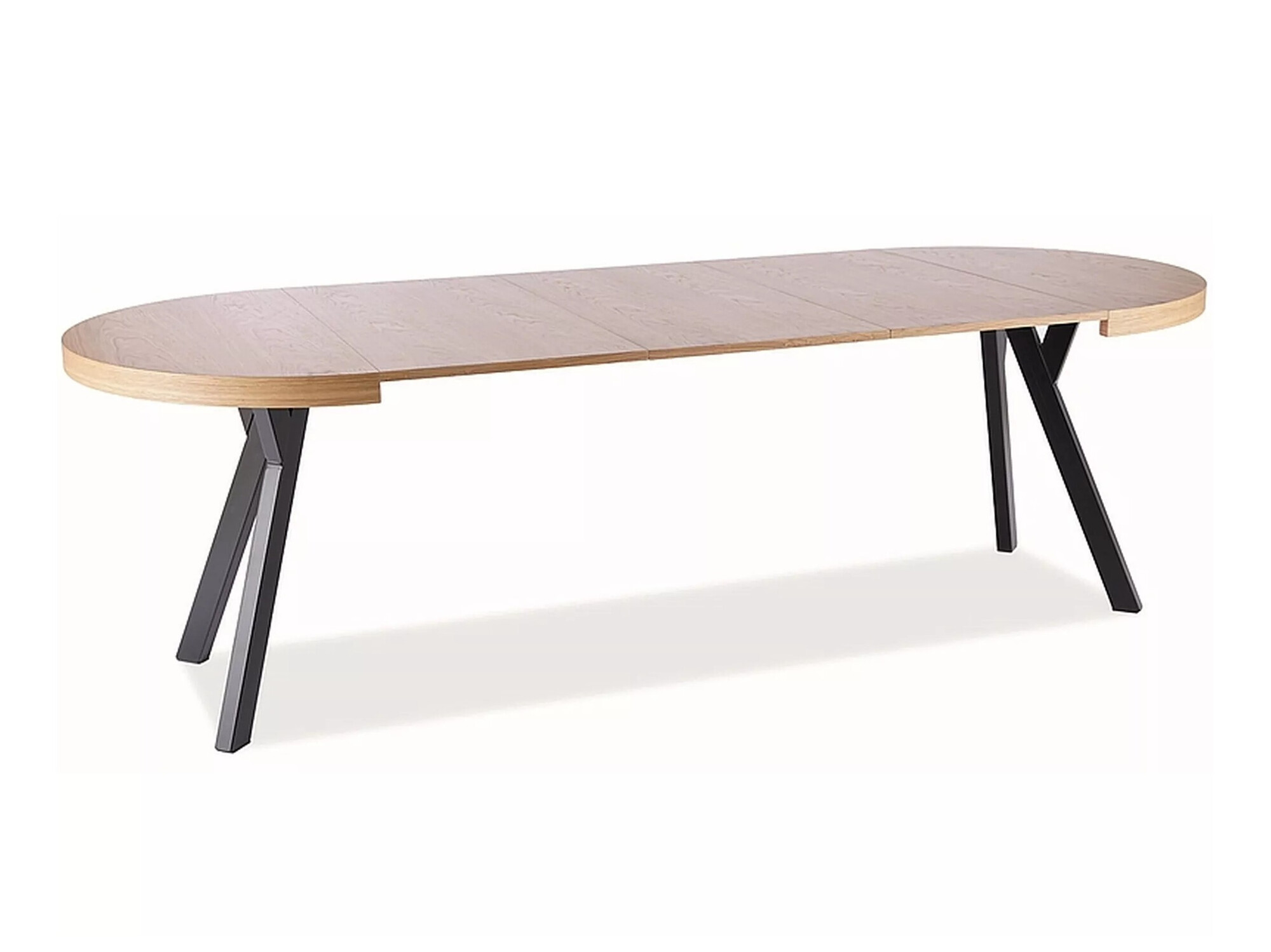 Table Detroit 121 (Chêne + Noir)