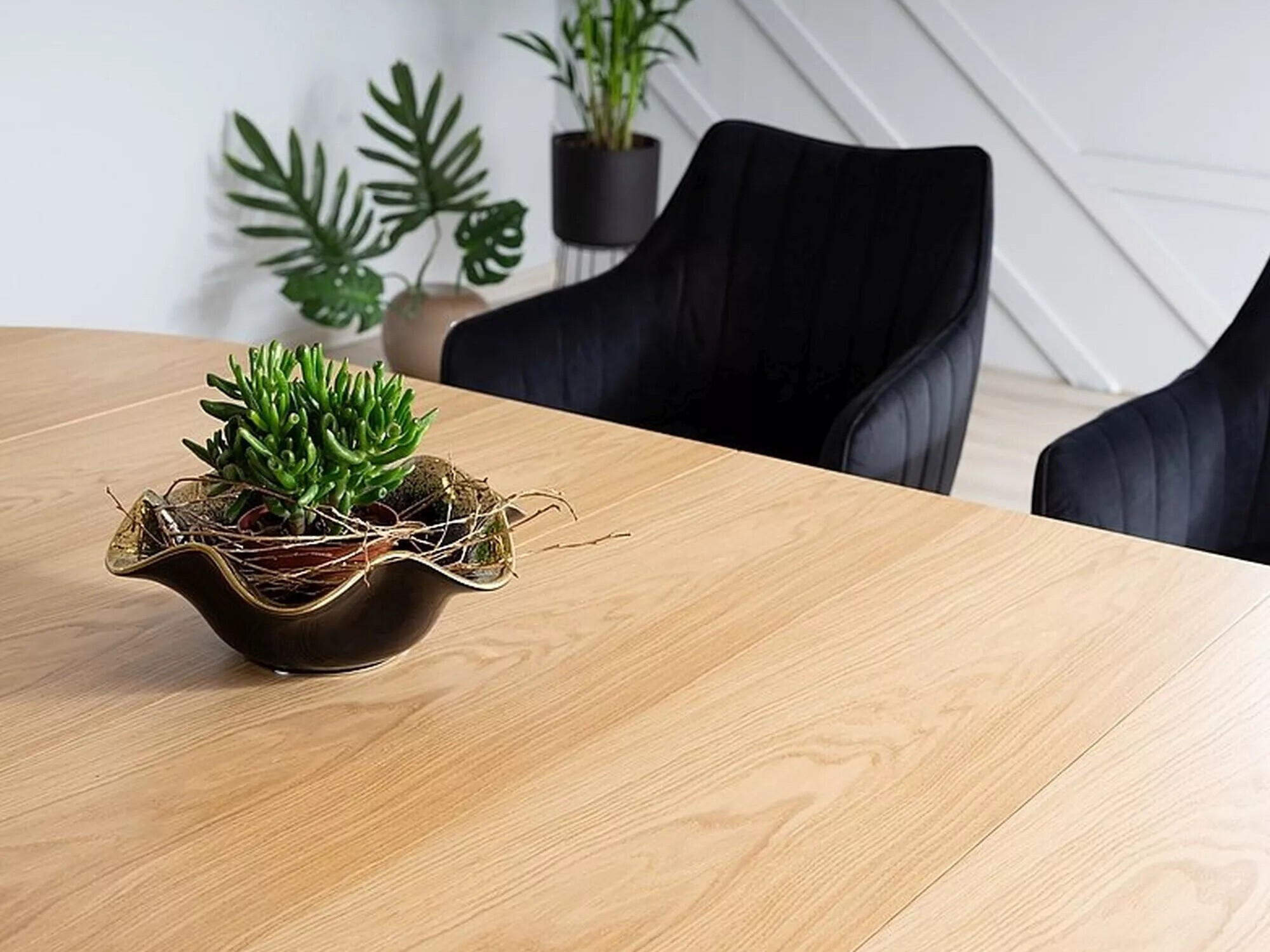 Table Detroit 121 (Chêne + Noir)