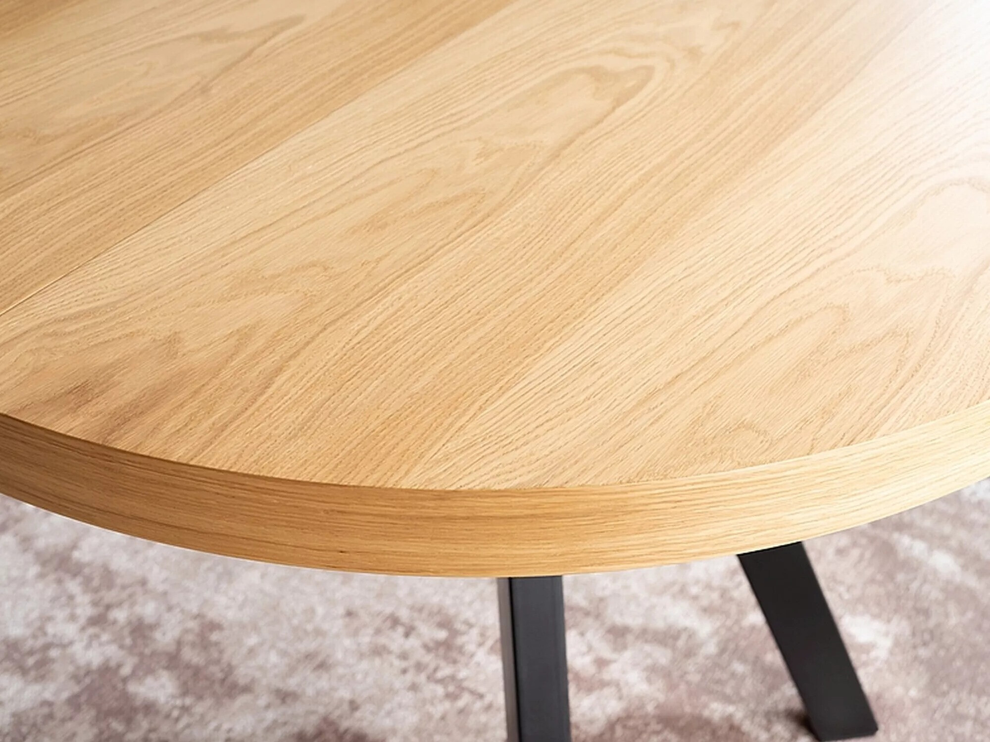 Table Detroit 121 (Chêne + Noir)