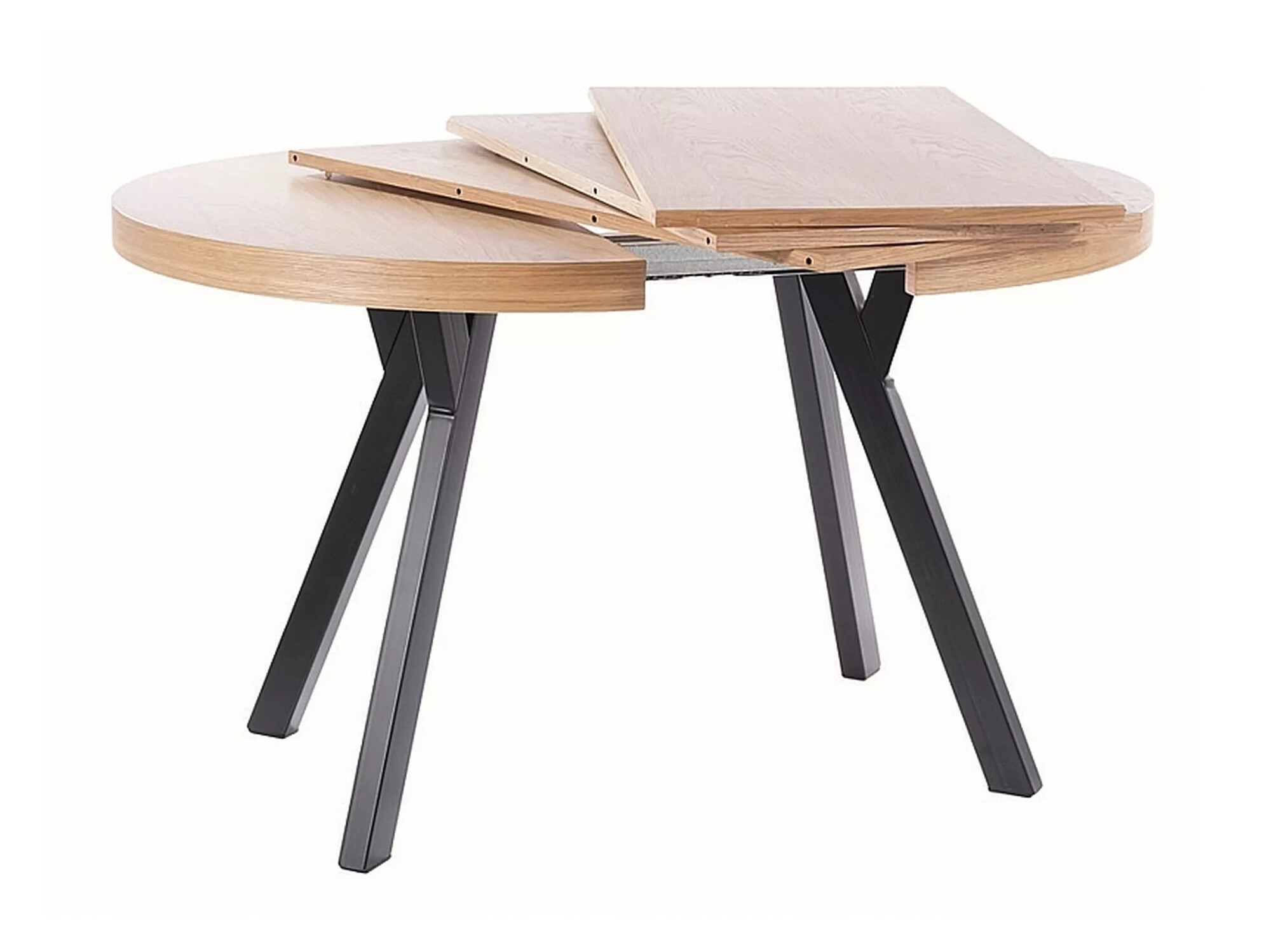 Table Detroit 121 (Chêne + Noir)