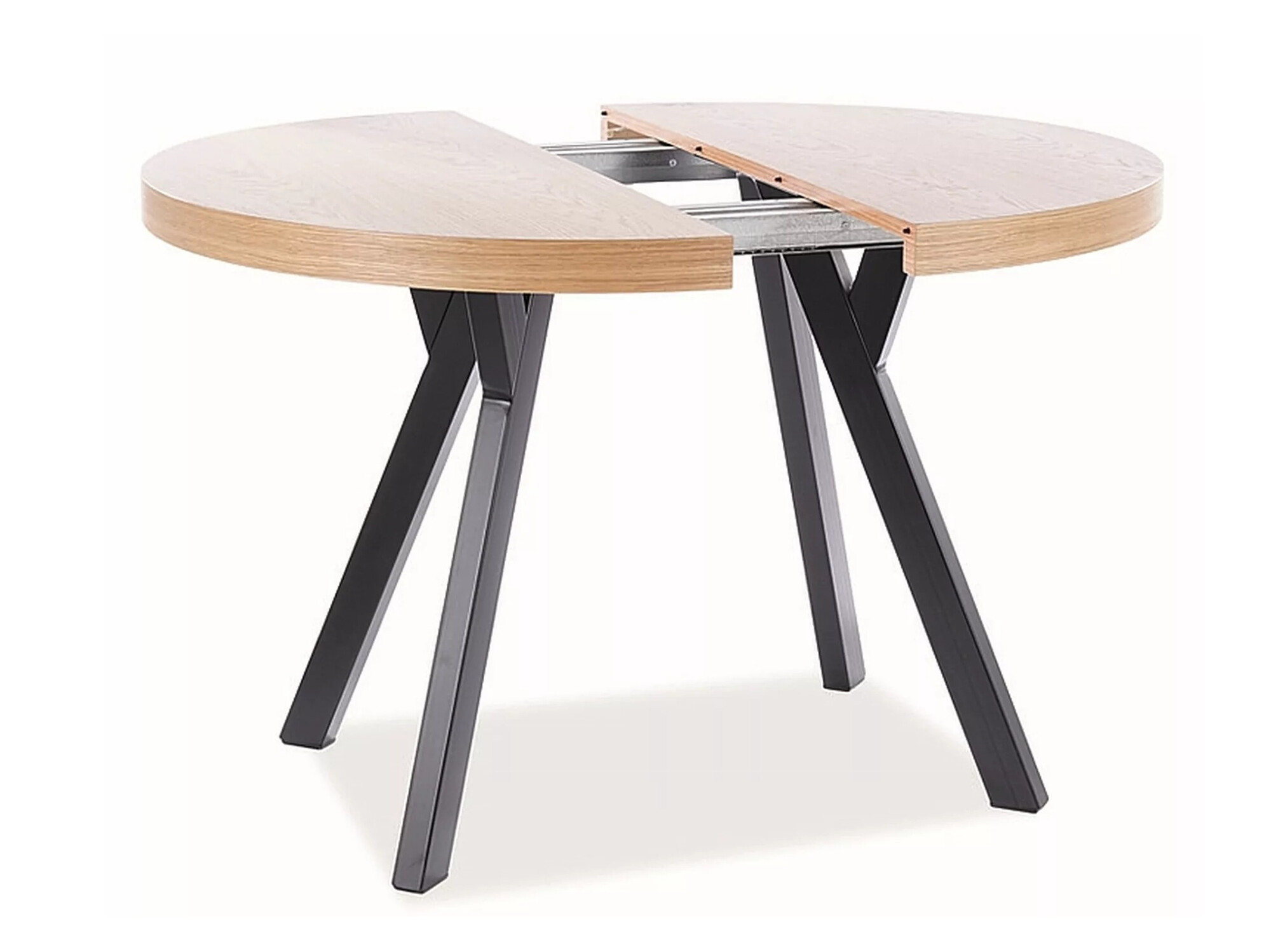 Table Detroit 121 (Chêne + Noir)