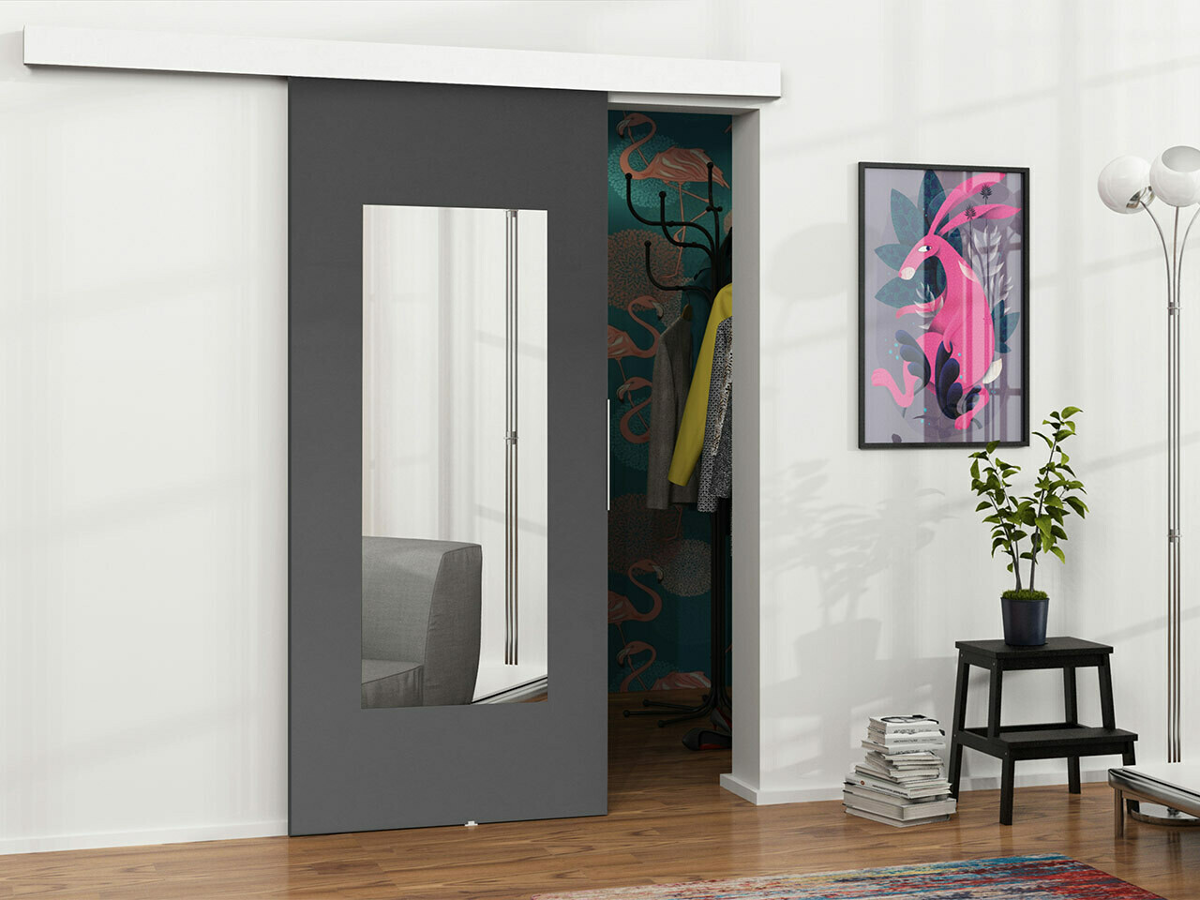 Porte coulissante Dover 132 (Anthracite)