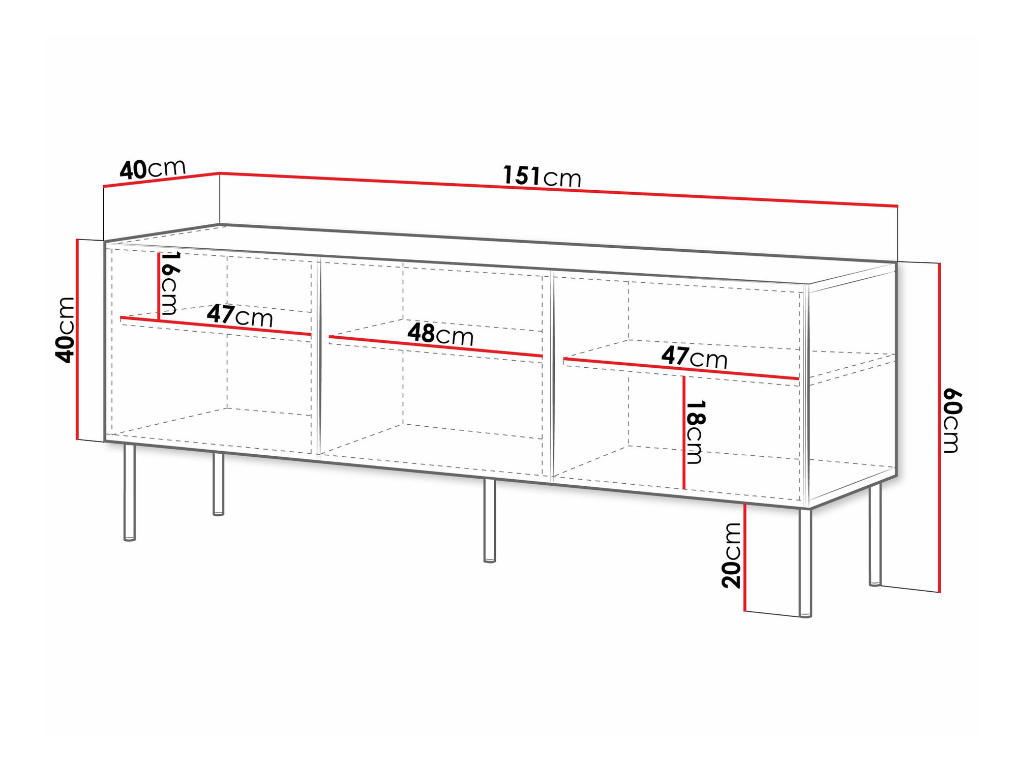 Meuble TV Celra (Blanc)