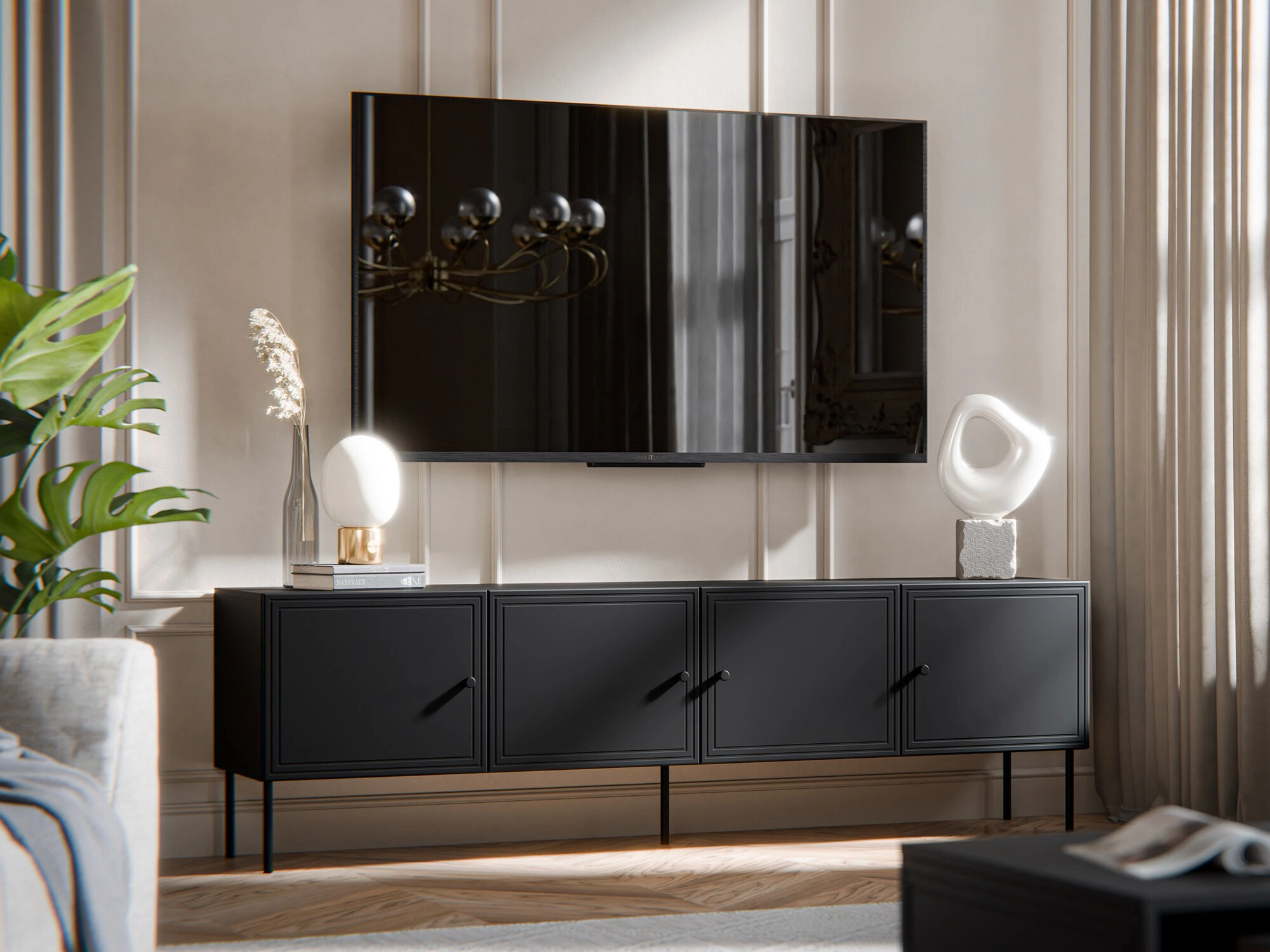 Meuble TV Celra I (Noir)