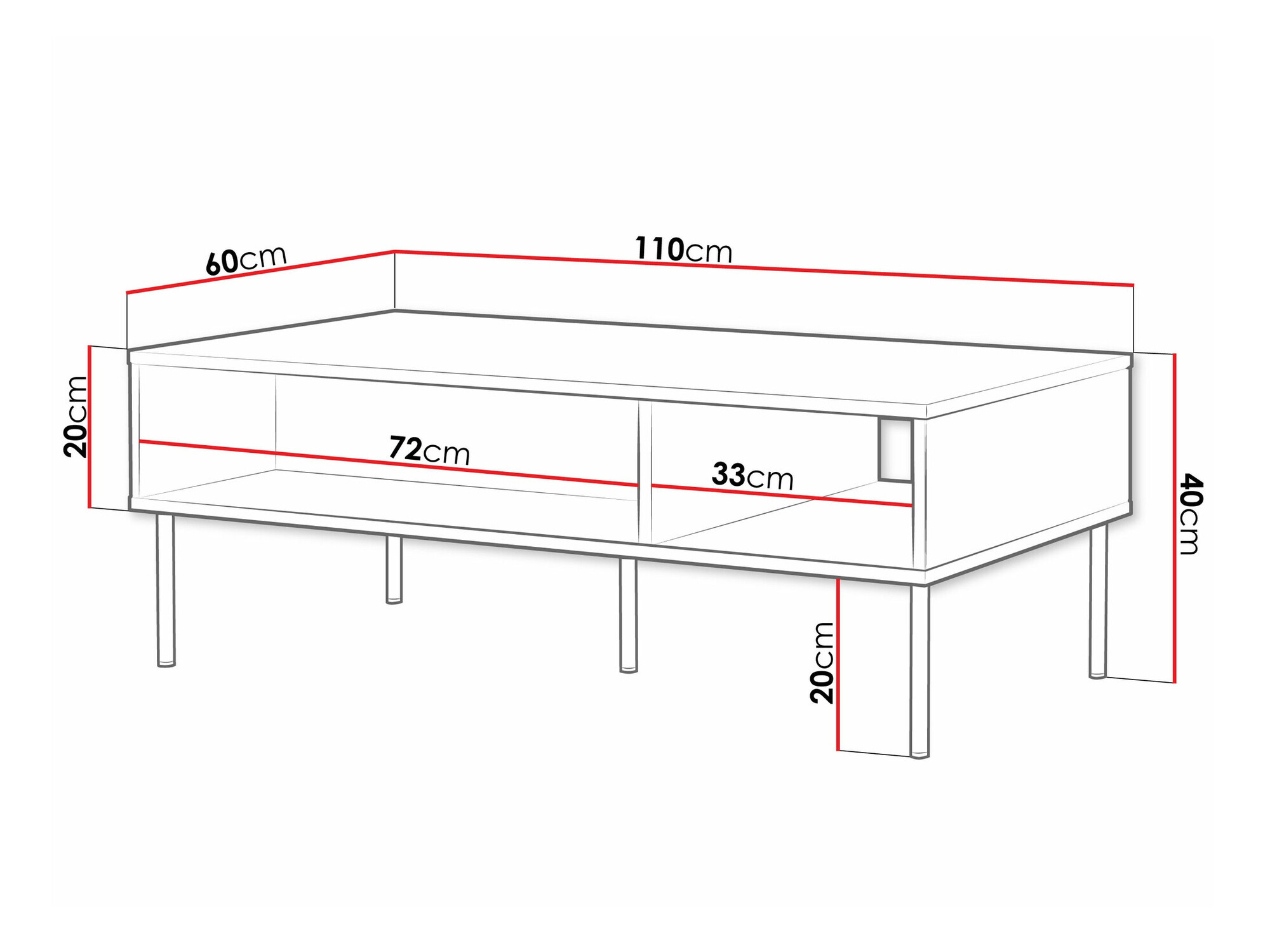 Table basse Monciru 101 (Blanc)